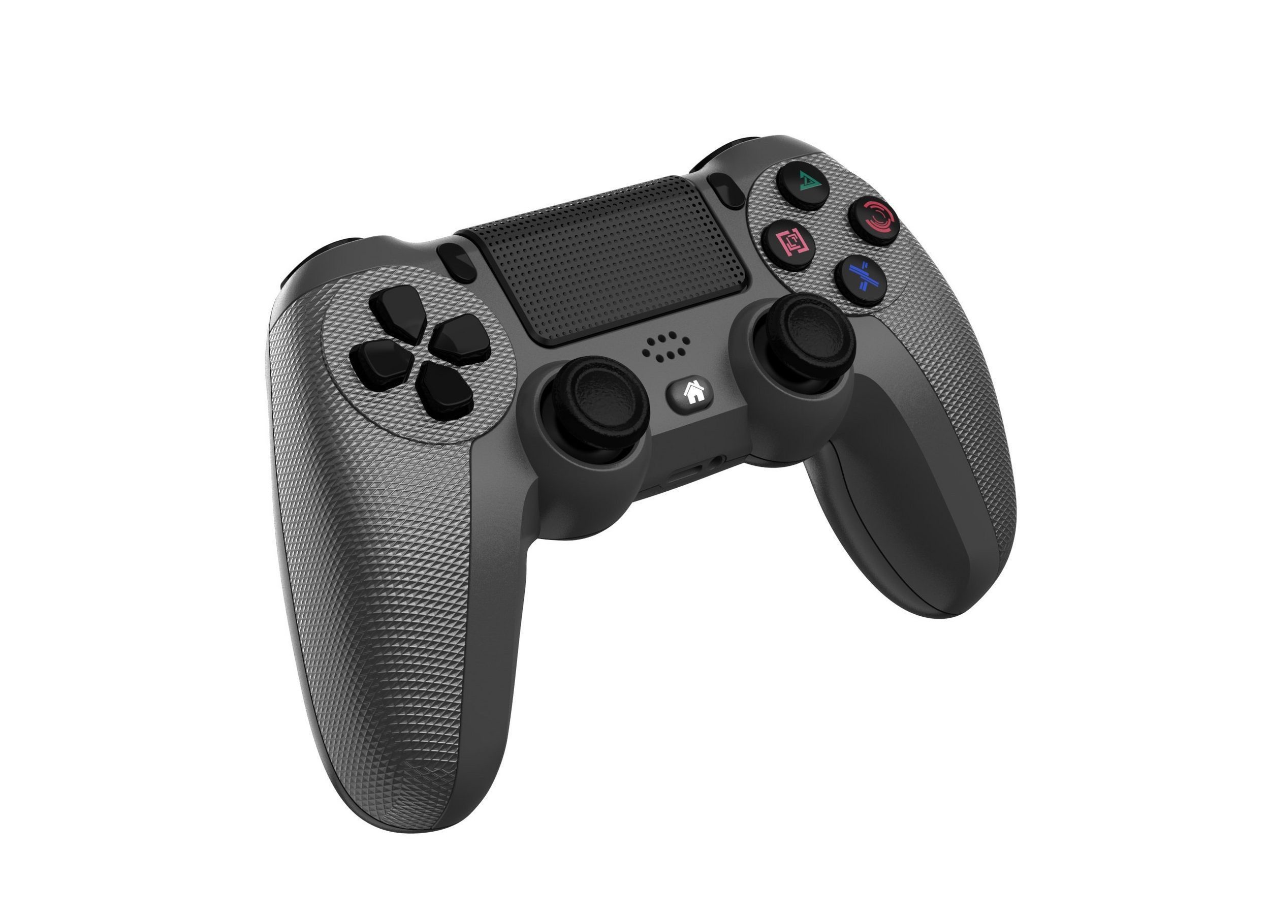 Ophy Kabelloser Bluetooth-Controller für PS4 – mit Dual-Motor-Vibration PC-Controller (6-Achsen, LED-Licht, 600 mAh Akku & ergonomischem Design)