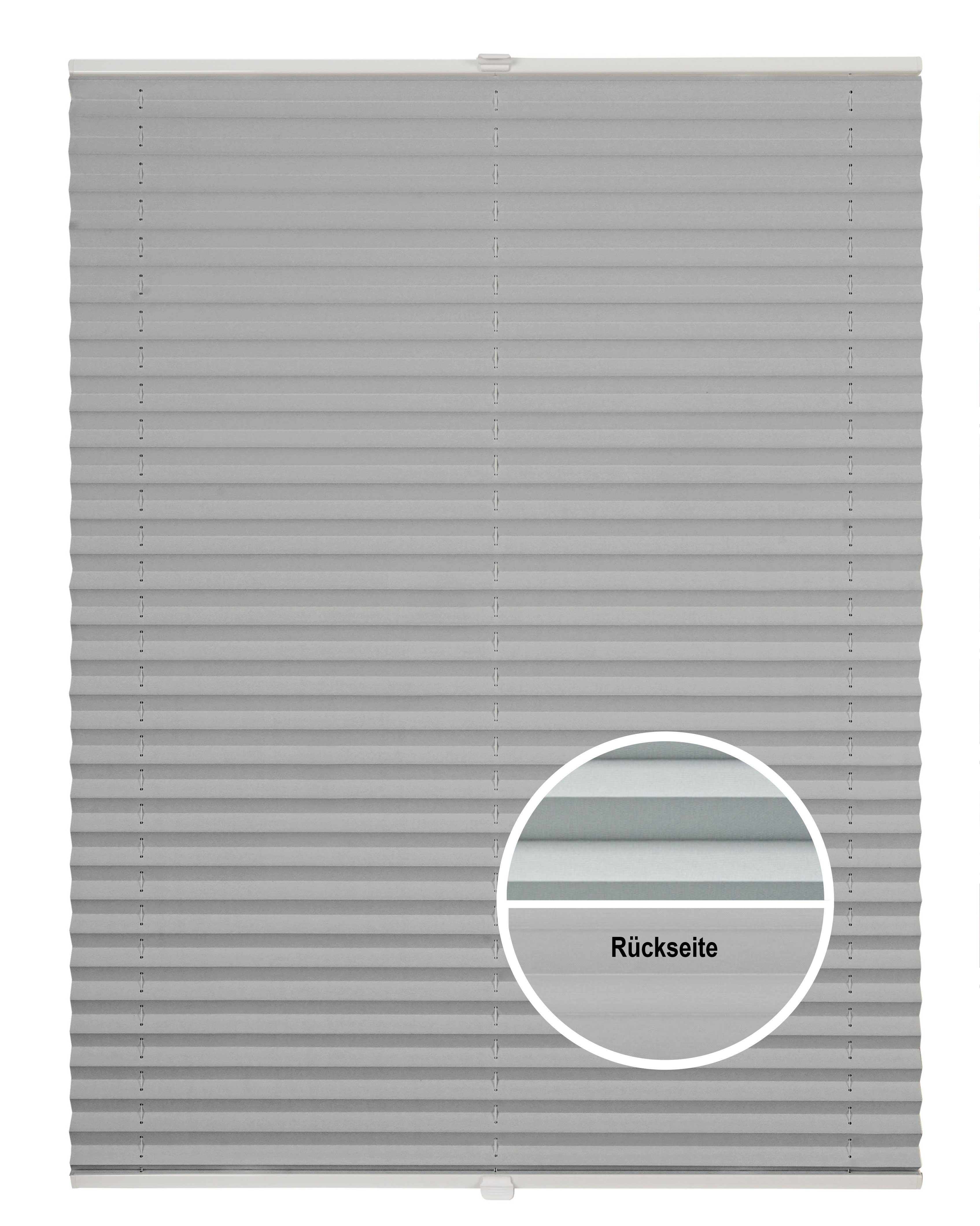 ondeco Plissee Basic Thermo, ohne Bohren, verspannt, Klemmträger mit Feststellschraube