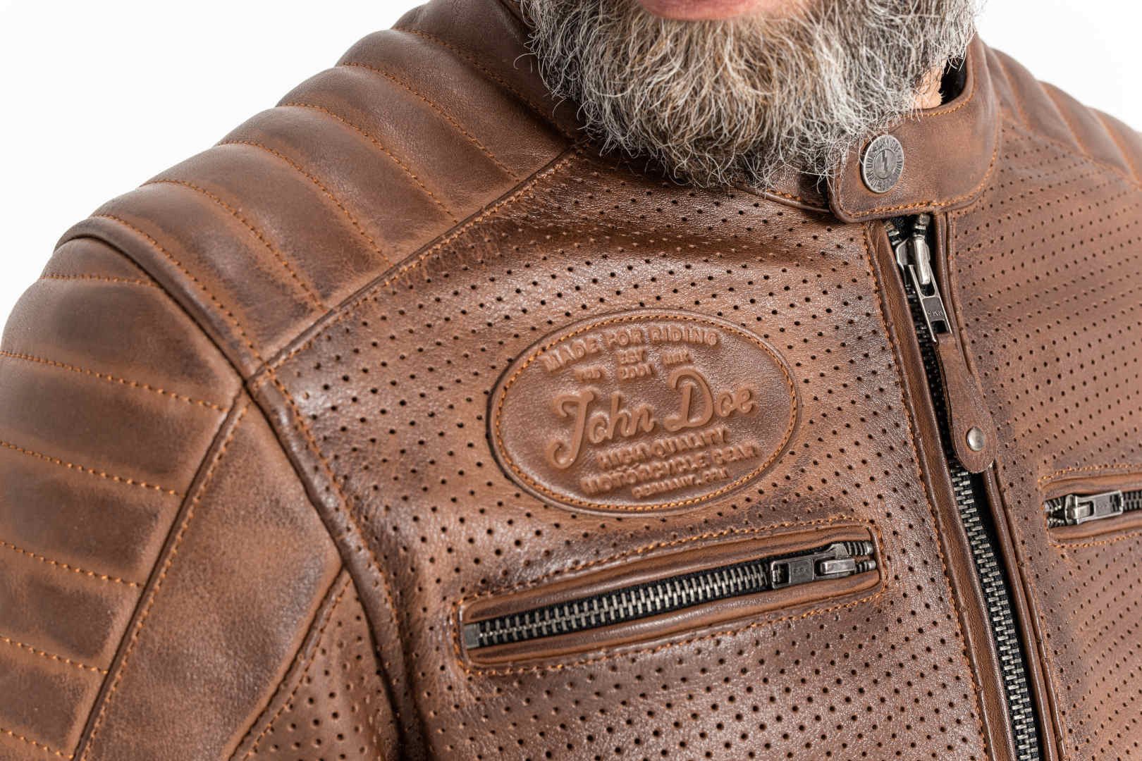 John Doe Motorradjacke Storm Motorrad Lederjacke protektoren