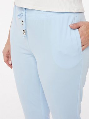 MONACO blue Jerseyhose Jog Pants figurumspielend mit gefaltetem Saum