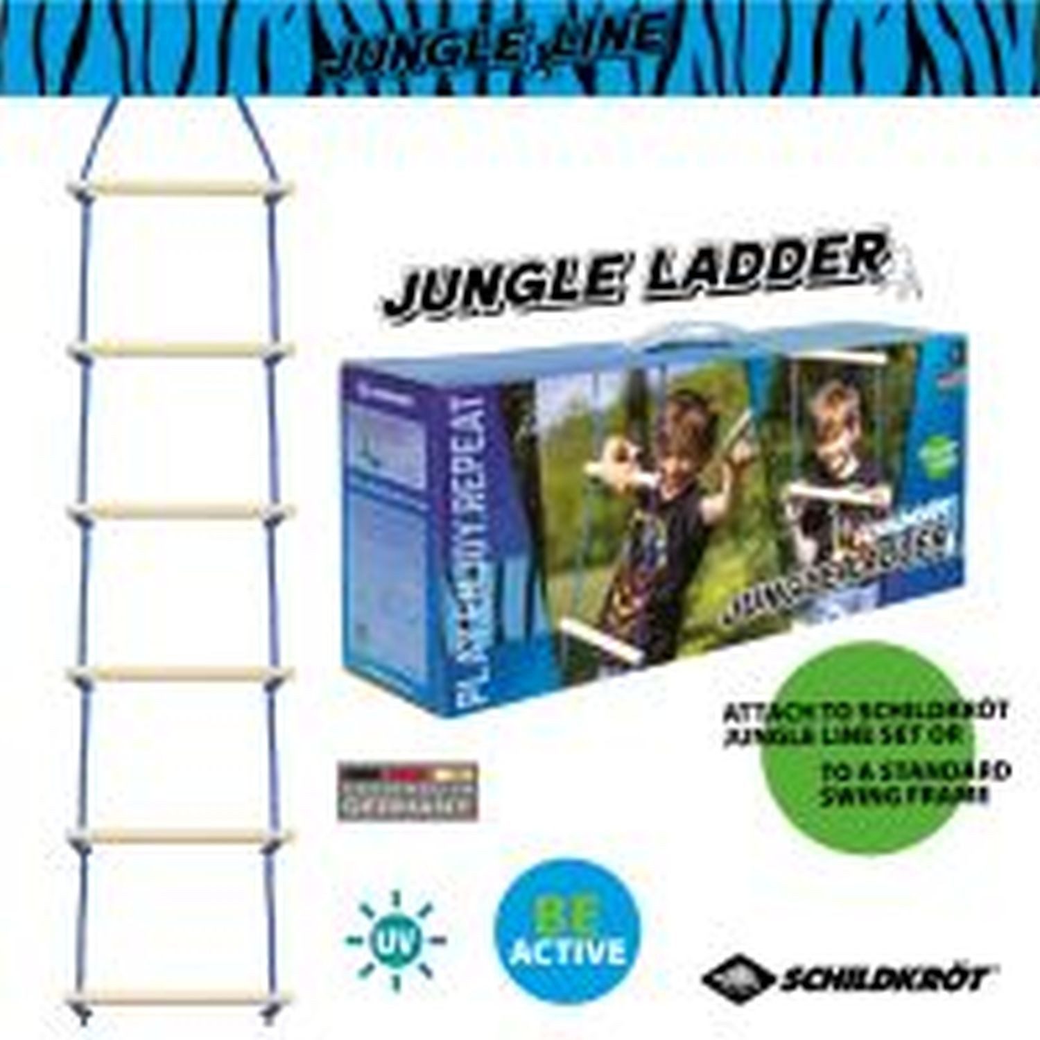 Schildkröt Spielzeug-Gartenset Jungle Rope Ladder, Leiter Strick Strickleiter Klettern Kinder Balance Gleichgewicht