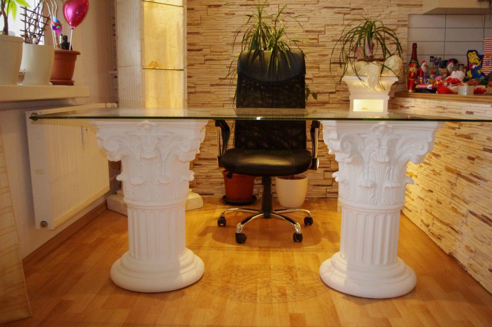 Wohndesign Computertisch Bürotisch Antikes Konferenztisch Schreibtisch Säulentisch Schreibtisch