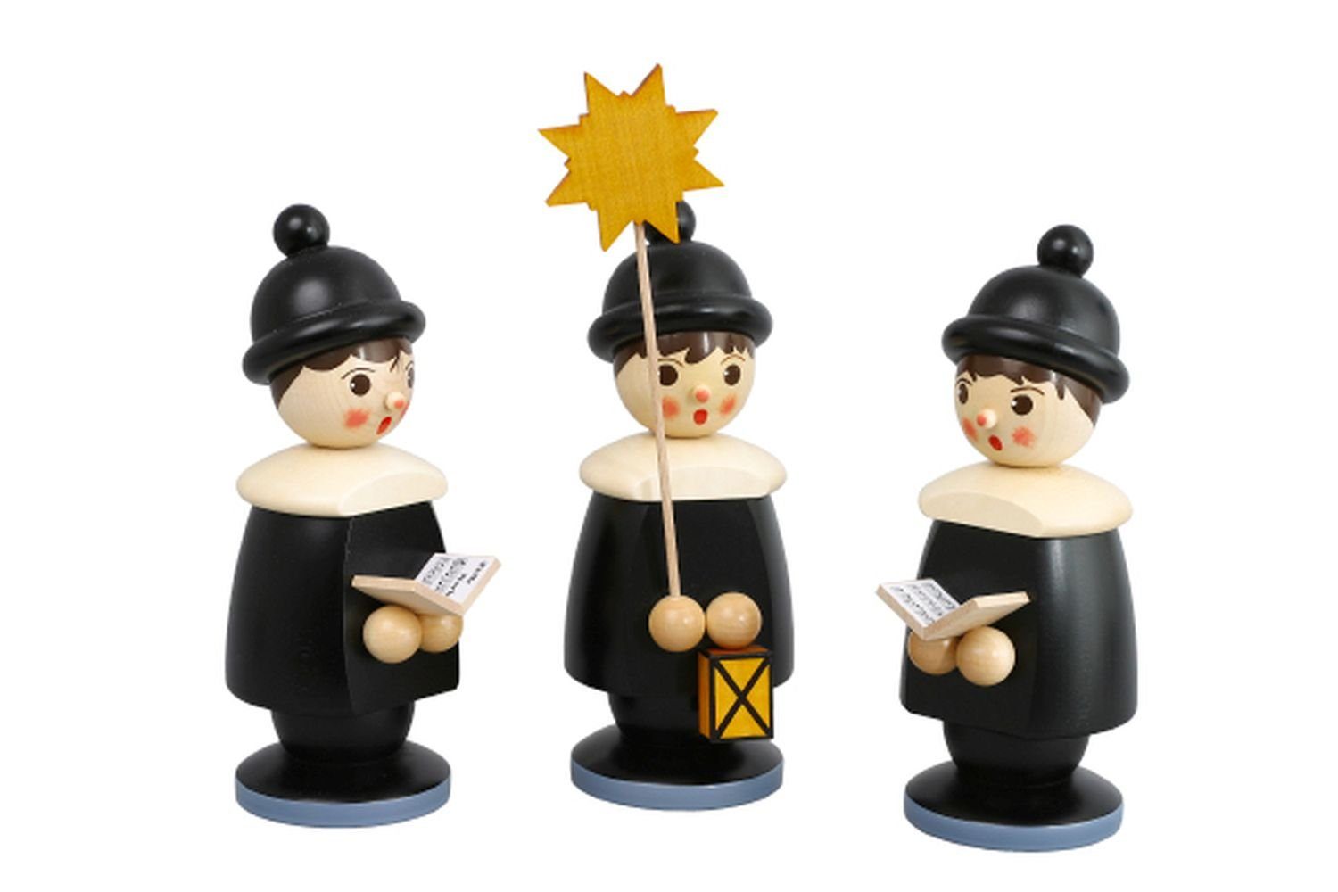 Sammelfigur Miniaturfiguren 3 Kurrendefiguren schwarz Höhe 19cm NEU