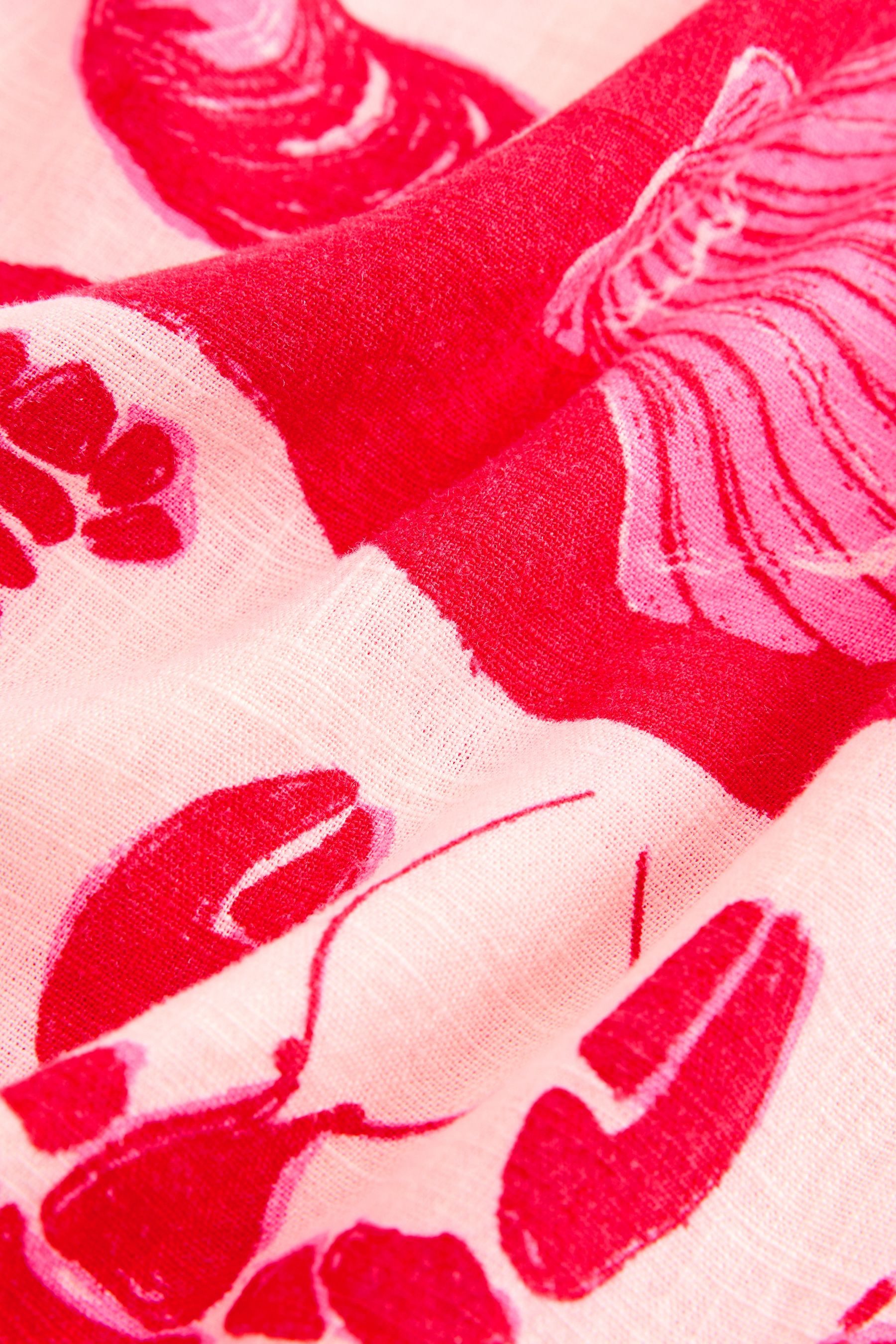 Next Midikleid Kurzärmeliges Midikleid mit Bindegürtel, Kurzgröße (1-tlg) günstig online kaufen