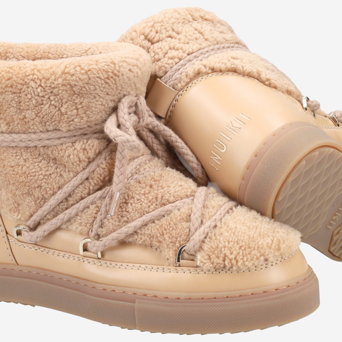 INUIKII INUIKII CURLY, Warmfutter, Boots in Beige für Damen Stiefel