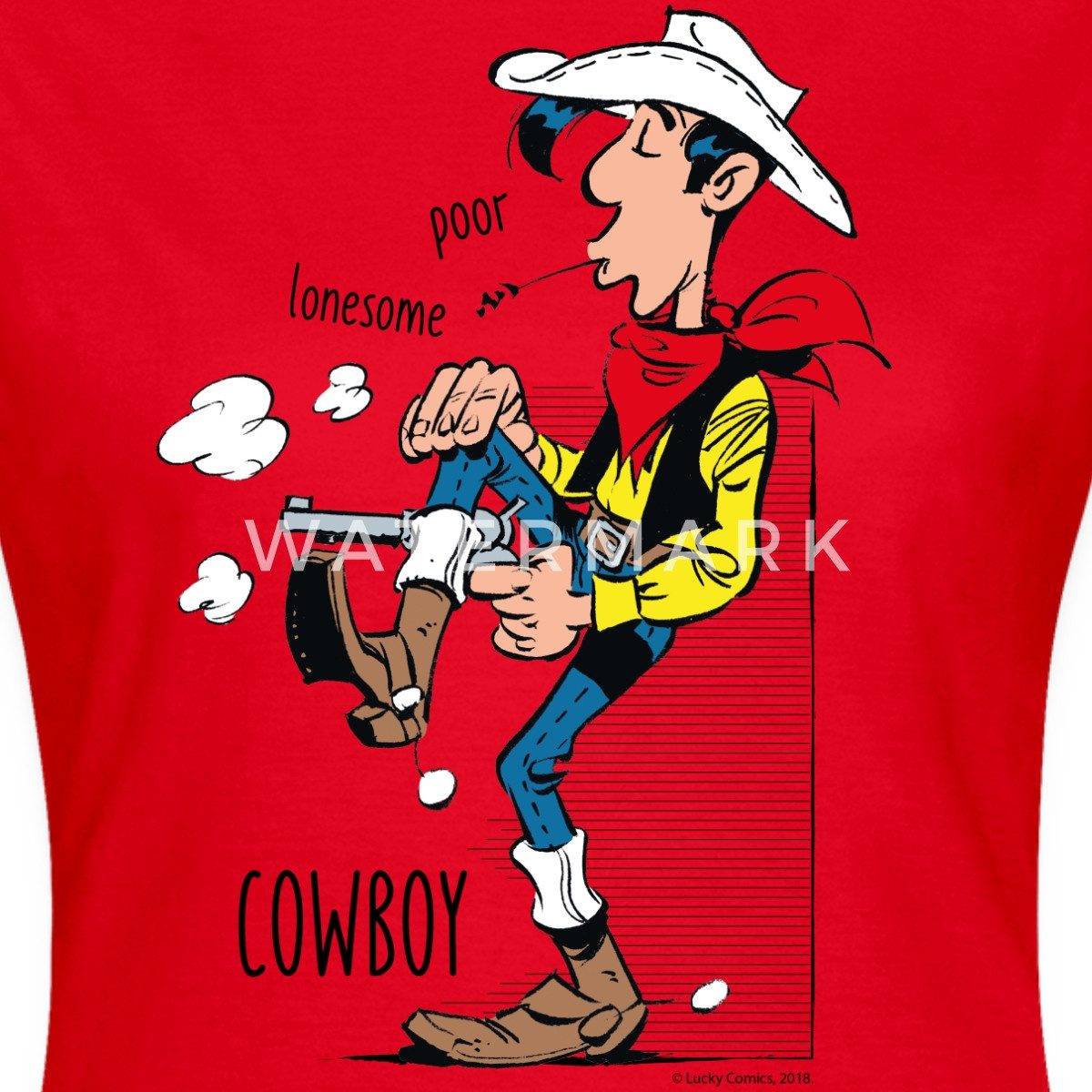 Spreadshirt T-Shirt Lucky Luke Poor Lonesome günstig online kaufen