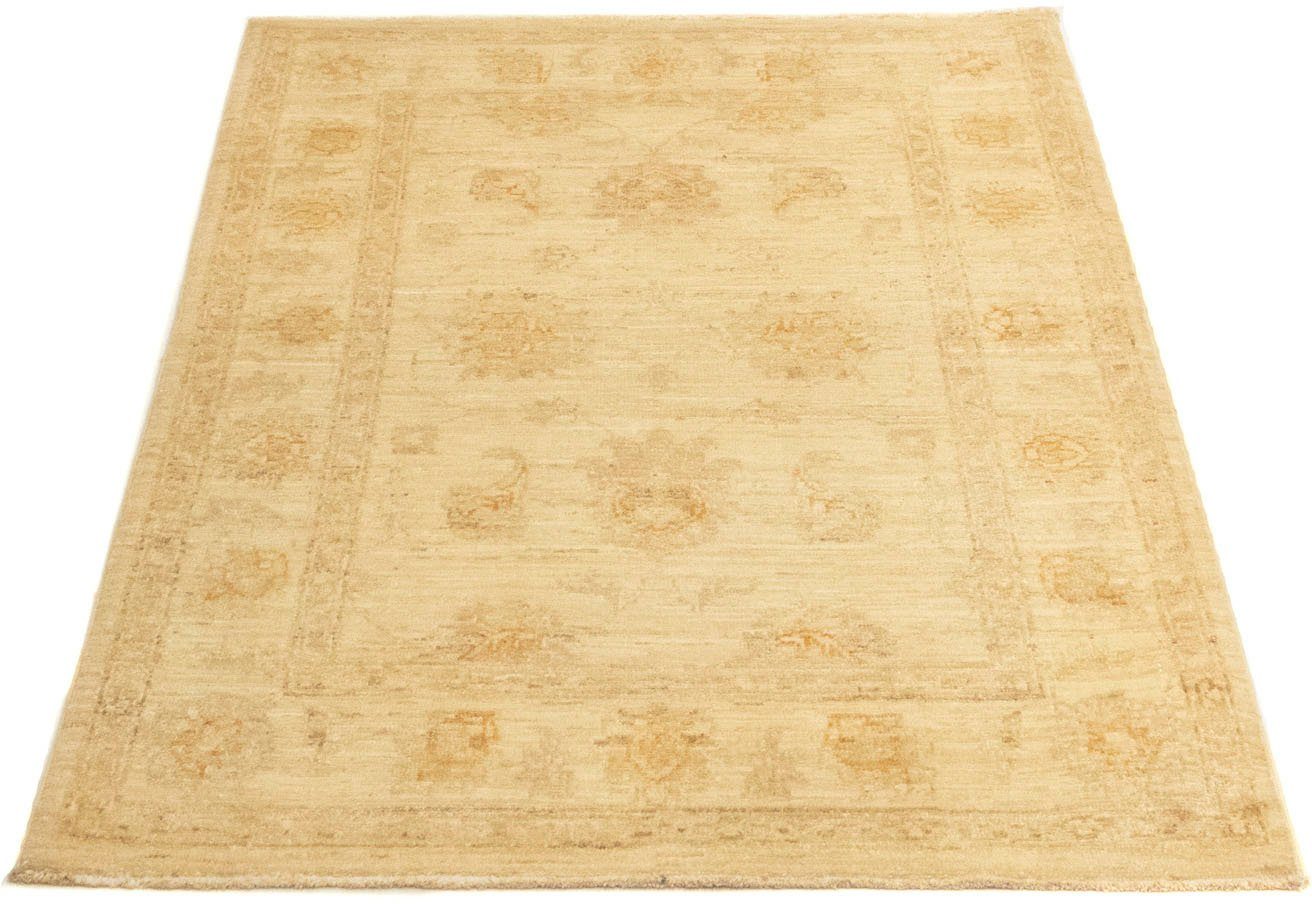 Wollteppich Ziegler Teppich handgeknüpft beige, morgenland, rechteckig, Höhe: 8 mm | Kurzflor-Teppiche