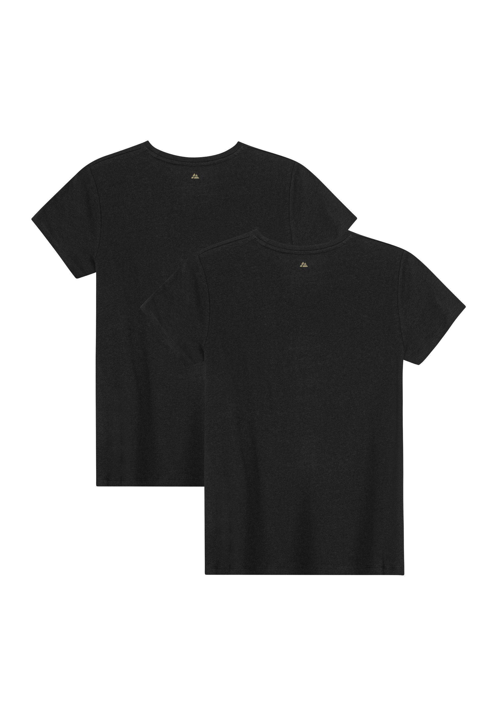 DANISH ENDURANCE T-Shirt Crew Damen (2er-Pack) aus Modal & Baumwolle, leicht & atmungsaktiv