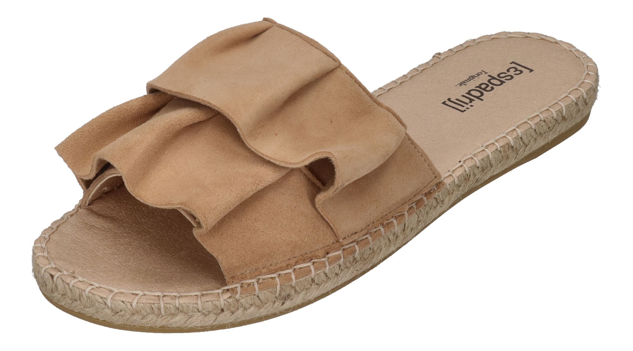 espadrij l´originale PLAGE VOLANT Pantolette Beige