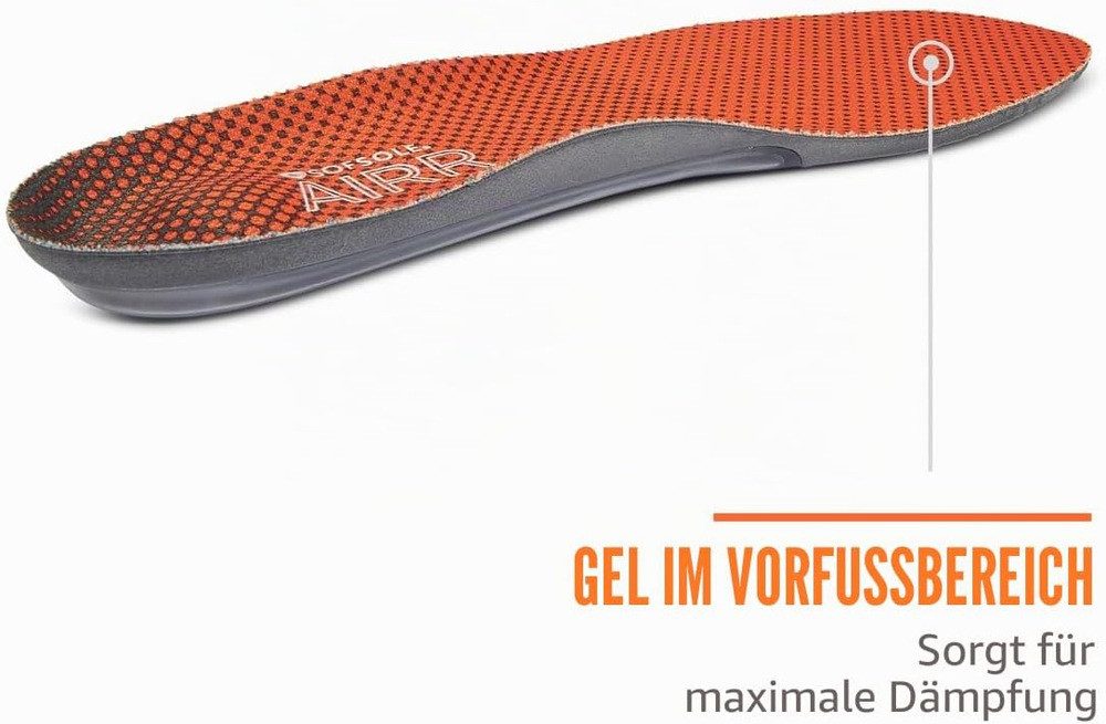 SOFSOLE Luftkissen-Schuheinlage AIRR Sporteinlegesohlen mit Luftkissen und Gel, 1 Paar – Bild 5 von 5