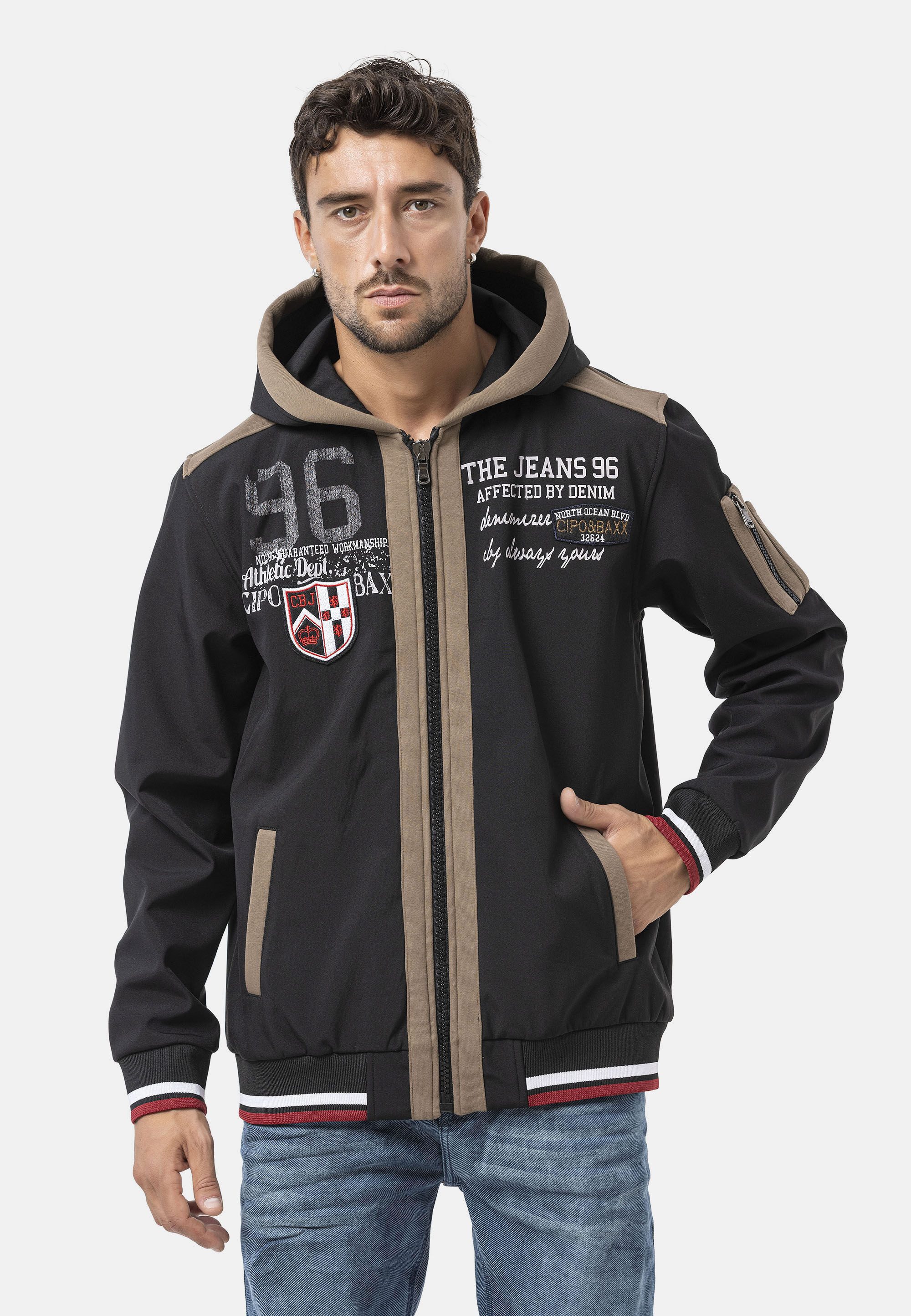 Cipo & Baxx Sweatjacke Sweatjacke (1-tlg) mit Kaputze