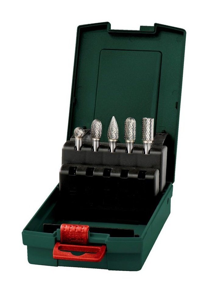 Schaftfräser, Hartmetall-Fräser-Set 5-teilig Schaft 6 mm metabo