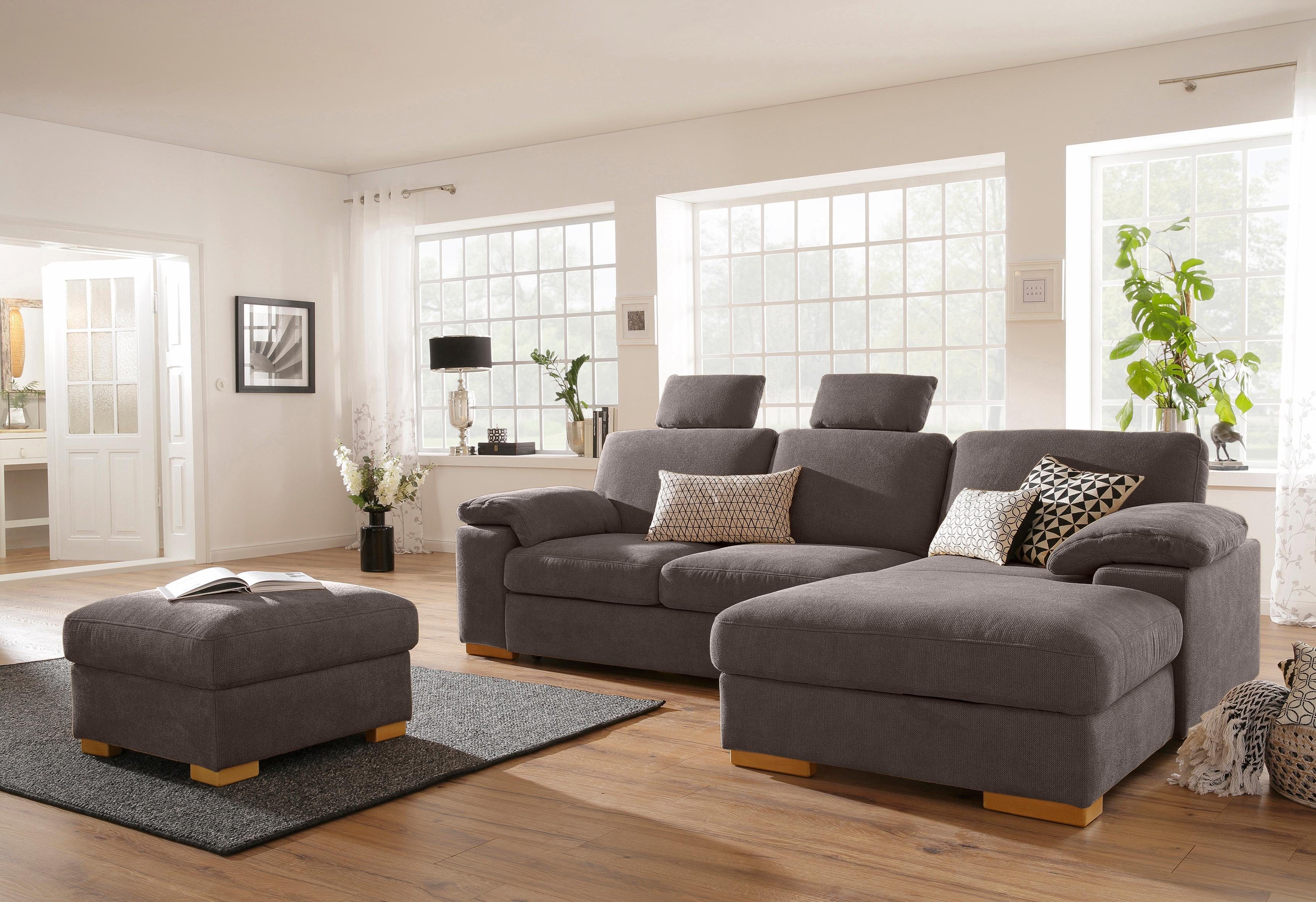 Home affaire Ecksofa Ventura L-Form, wahlweise günstig online kaufen