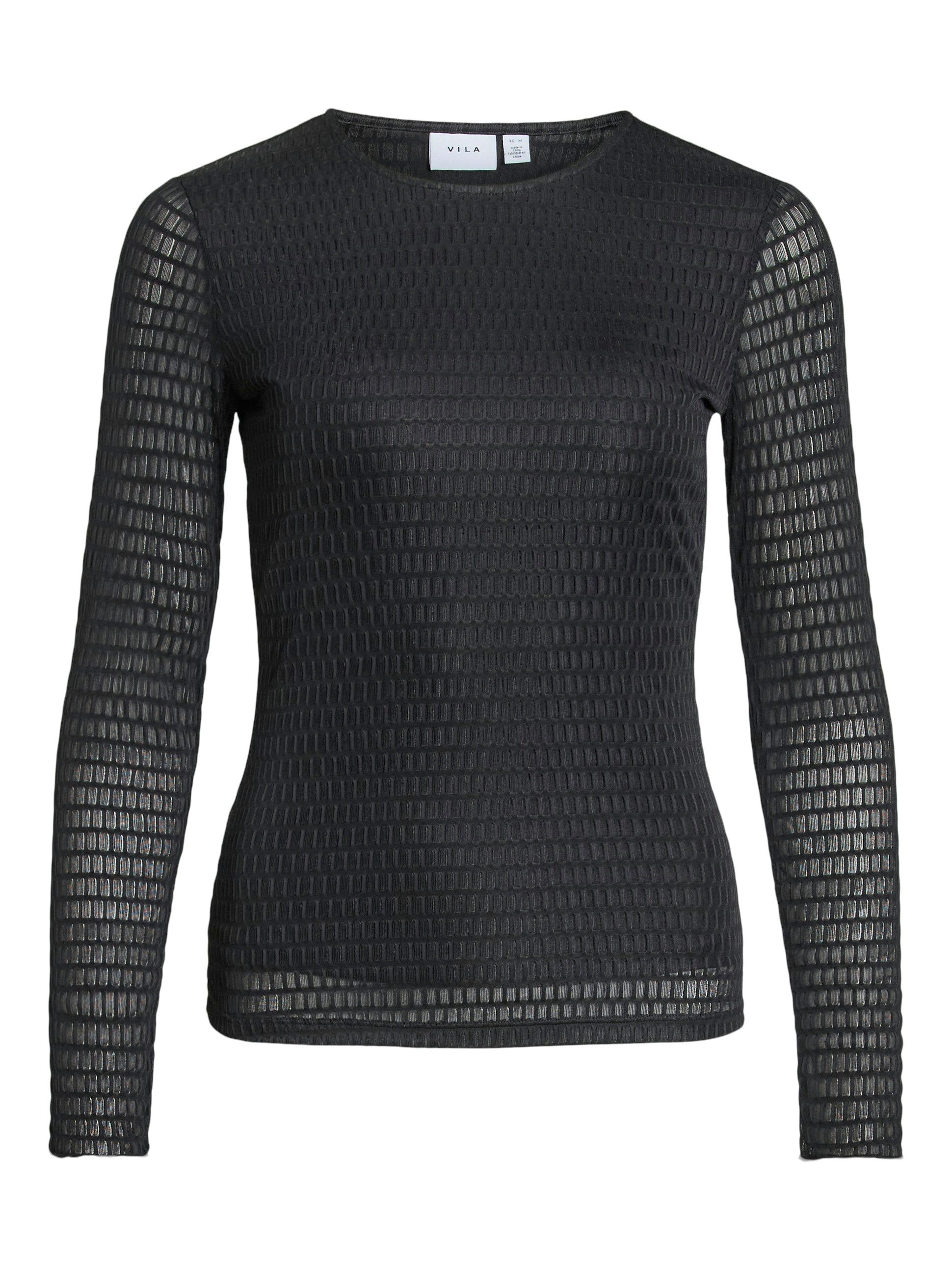 Vila Langarmshirt VILARINE O-NECK L/S TOP - NOOS – Bild 5 von 5