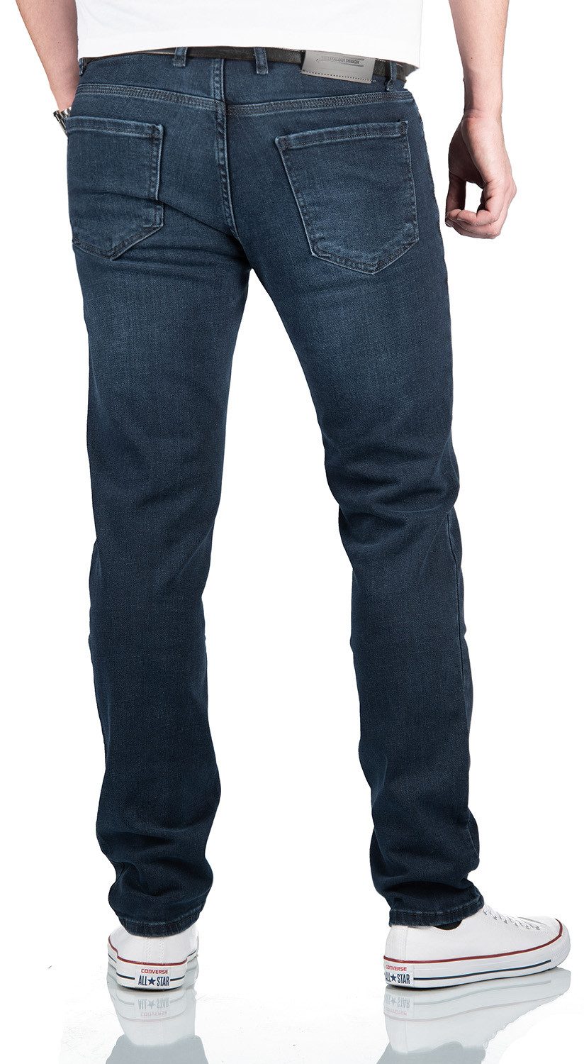 Alessandro Salvarini Straight-Jeans Herren Jeans Regular Fit mit Stretch – Klassische Denim Hose Zeitlose Herren Jeans im 5-Pocket-Style – Bild 4 von 4