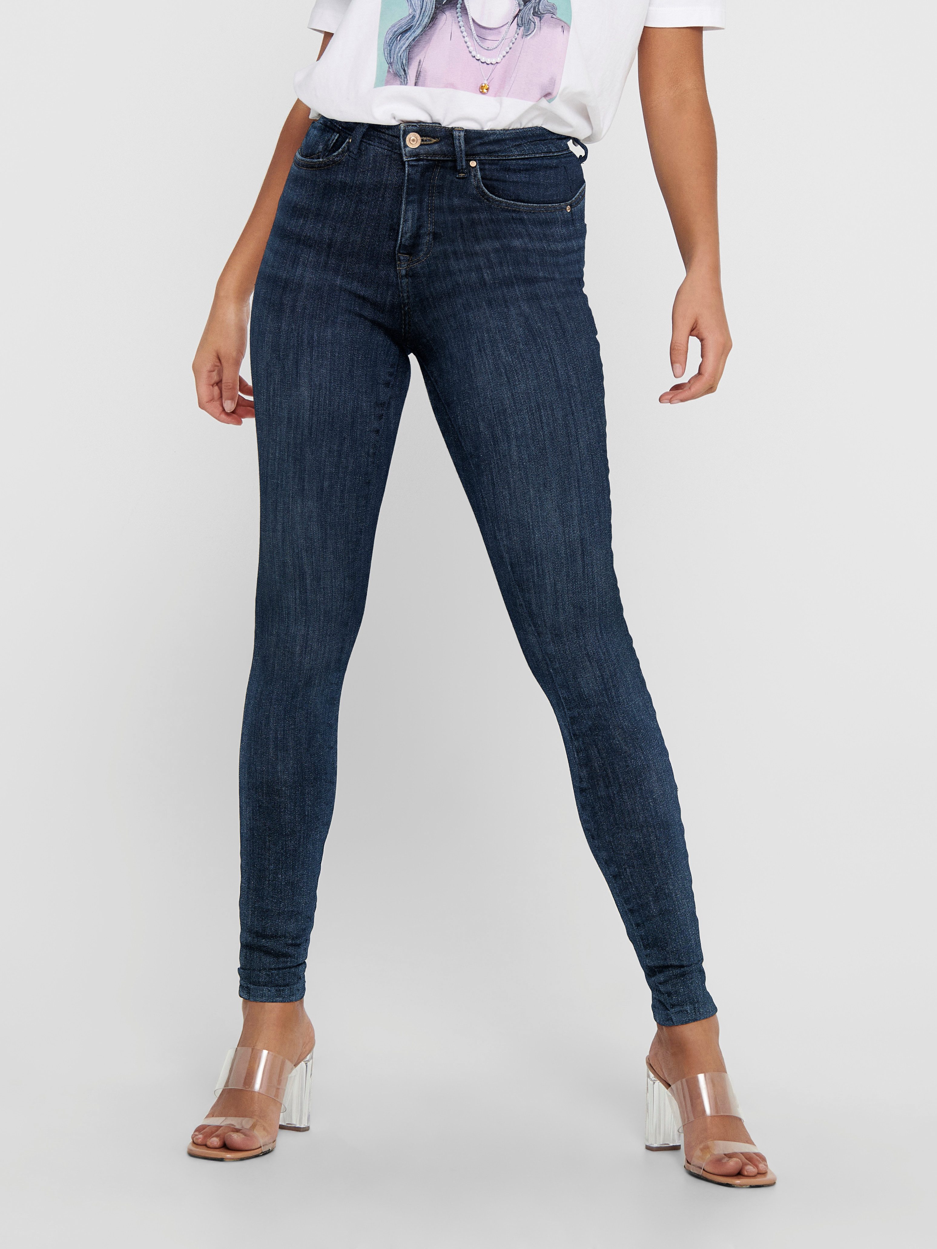 Skinny-fit-Jeans ONLPOWER MID SK PUSHUP DNM REA3659 NOOS