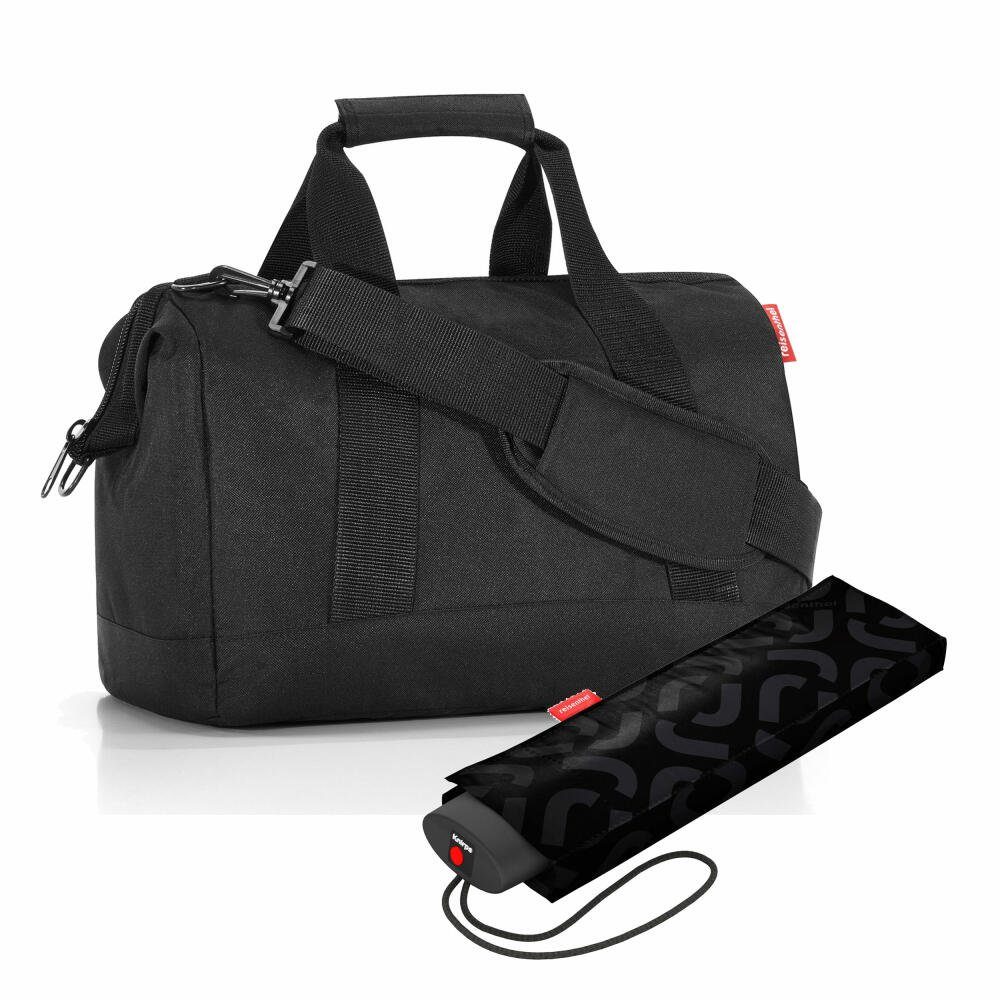 allrounder mit Schultertasche REISENTHEL® umbrella Black M 2-tlg), Set (Set, mini pocket