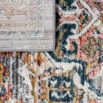 Teppich Wohnzimmer Teppich Kurzflor Marokkanisches Design Ornamente, TT Home, Läufer, Höhe: 12 mm