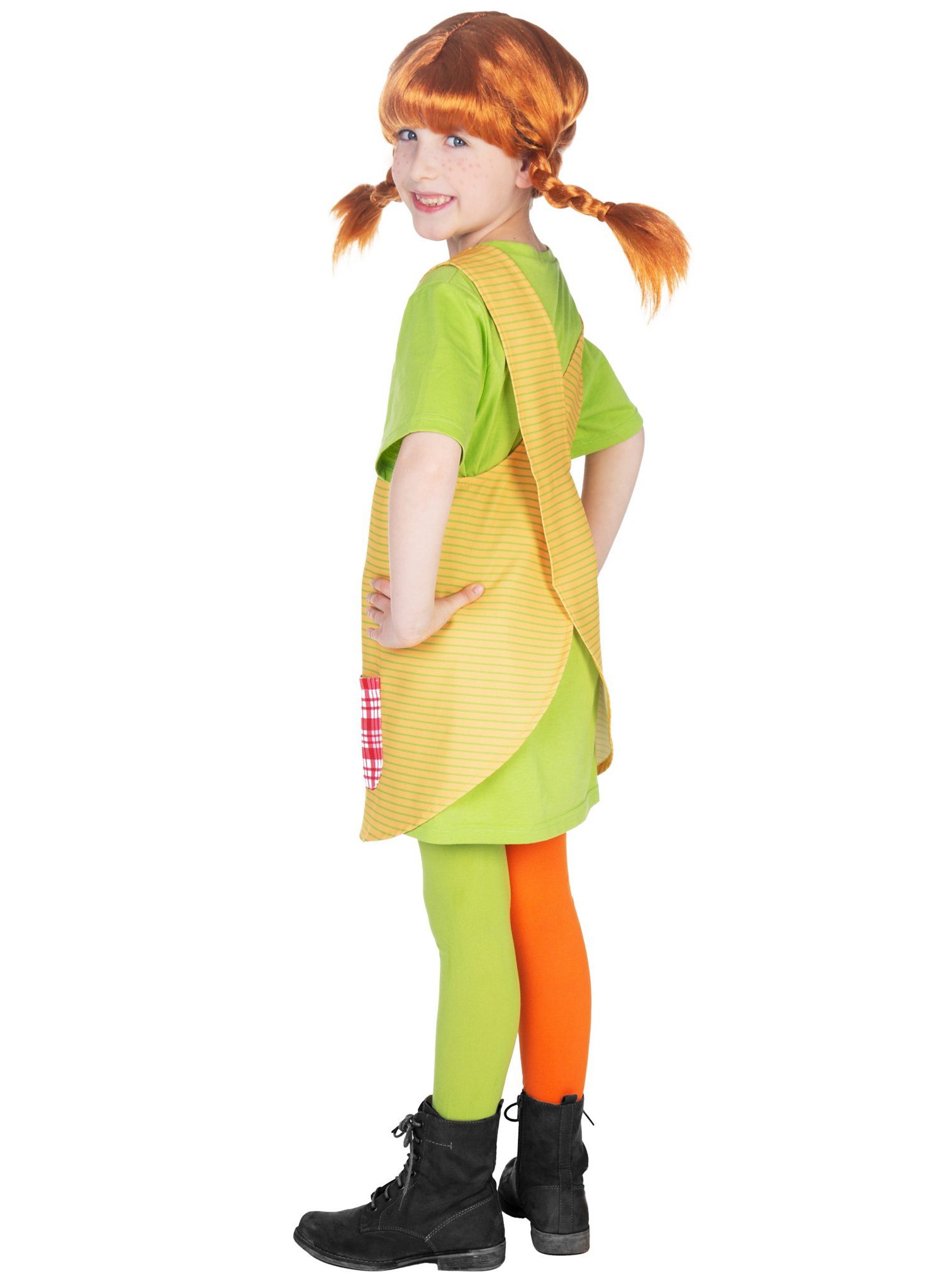 Maskworld Kostüm Pippi Langstrumpf Faschingskostüm Kinder Mädchen, Richtig stark: den Filmen originalgetreu nachempfunden und weltweit al
