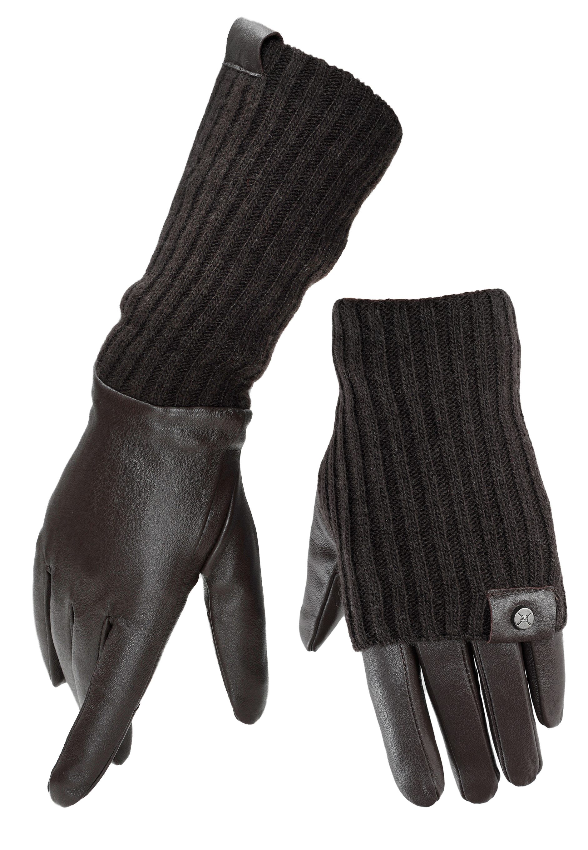 PEARLWOOD Lederhandschuhe ROMY (1 Paar) Fleecefutter, günstig online kaufen