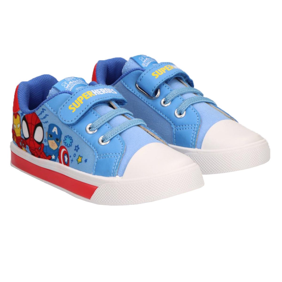 MARVEL Spidey Kinder Canvas mit Lichteffekt Schuhe für Freizeit und Alltag Sneaker