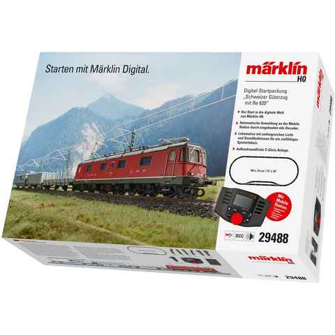 Märklin Modelleisenbahn-Set Digital-Startpackung "Schweizer Güterzug mit Re 620" - 29488, Spur H0, mit Licht- und Soundeffekten; Made in Europe