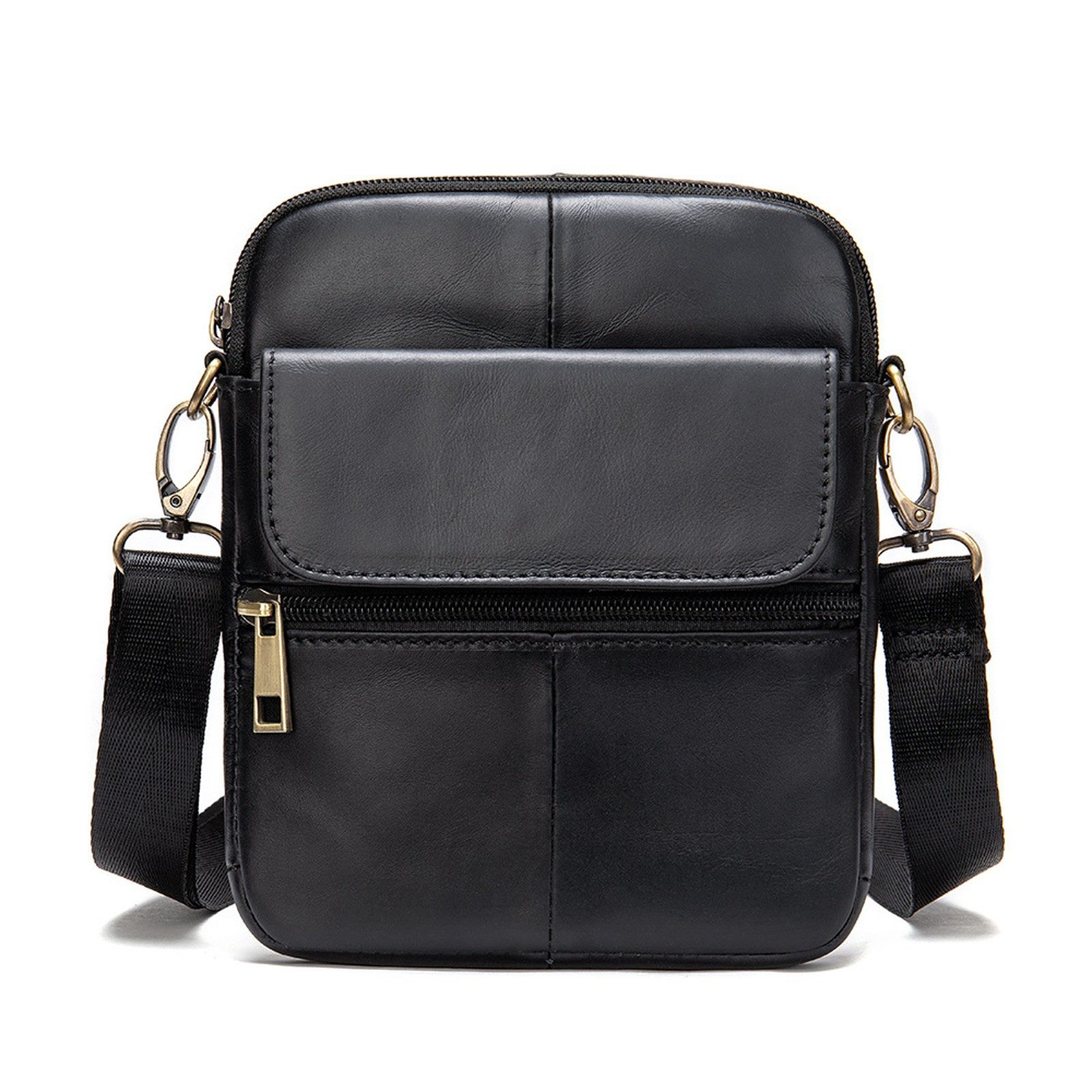 YUBRO-STUDIO Schultertasche Herren Leder Umhängetasche Klein günstig online kaufen