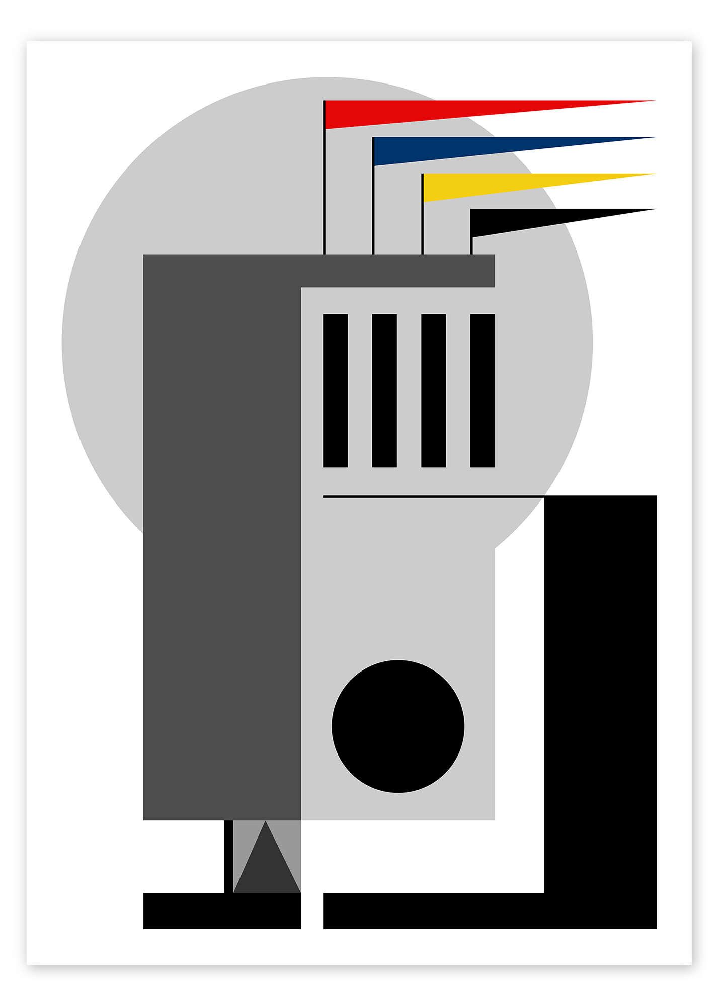 Posterlounge Wandbild Bauhaus Träumerei, THE USUAL DESIGNERS, erhältlich als Poster, Leinwandbild, Wandsticker oder Acrylglasbild
