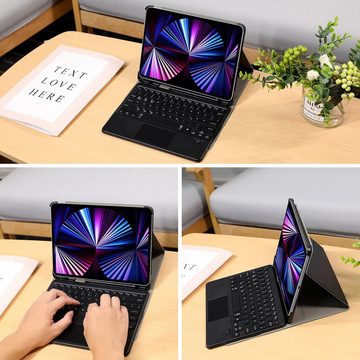 Vbrisi Beleuchtete Tastatur für iPad Pro 11 2022/2021/2020 & iPad Air 4/Air 5 iPad-Tastatur