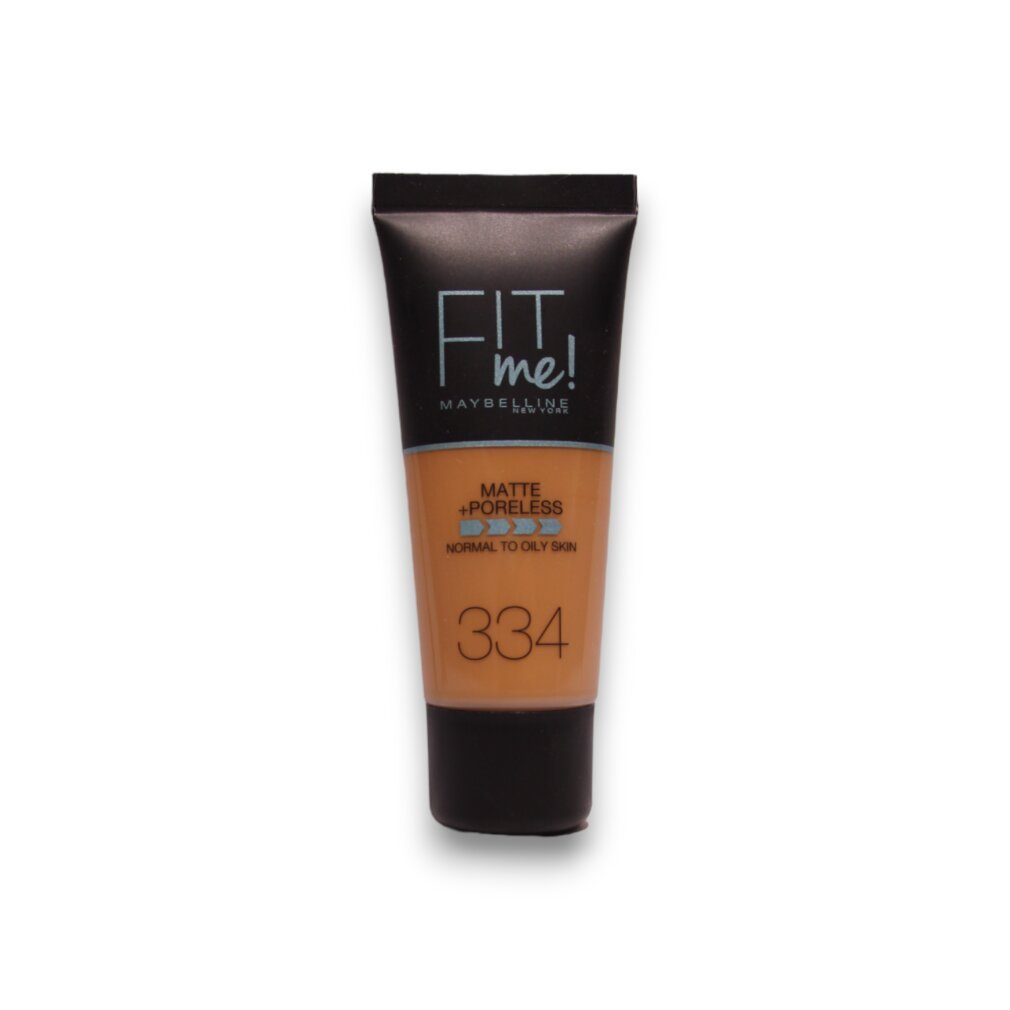 MAYBELLINE NEW YORK Primer Fit Me Matte + Poreless Liquide Foundation 334 Warm Tan 30ml