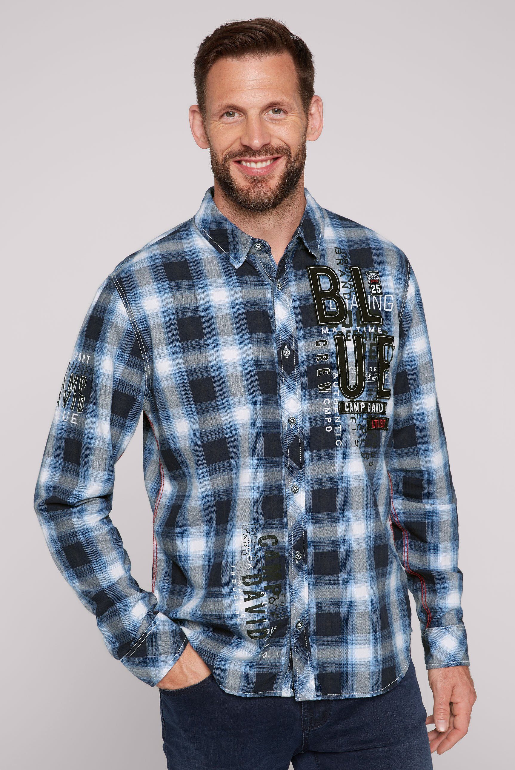 CAMP DAVID Langarmhemd aus Baumwolle online kaufen | OTTO