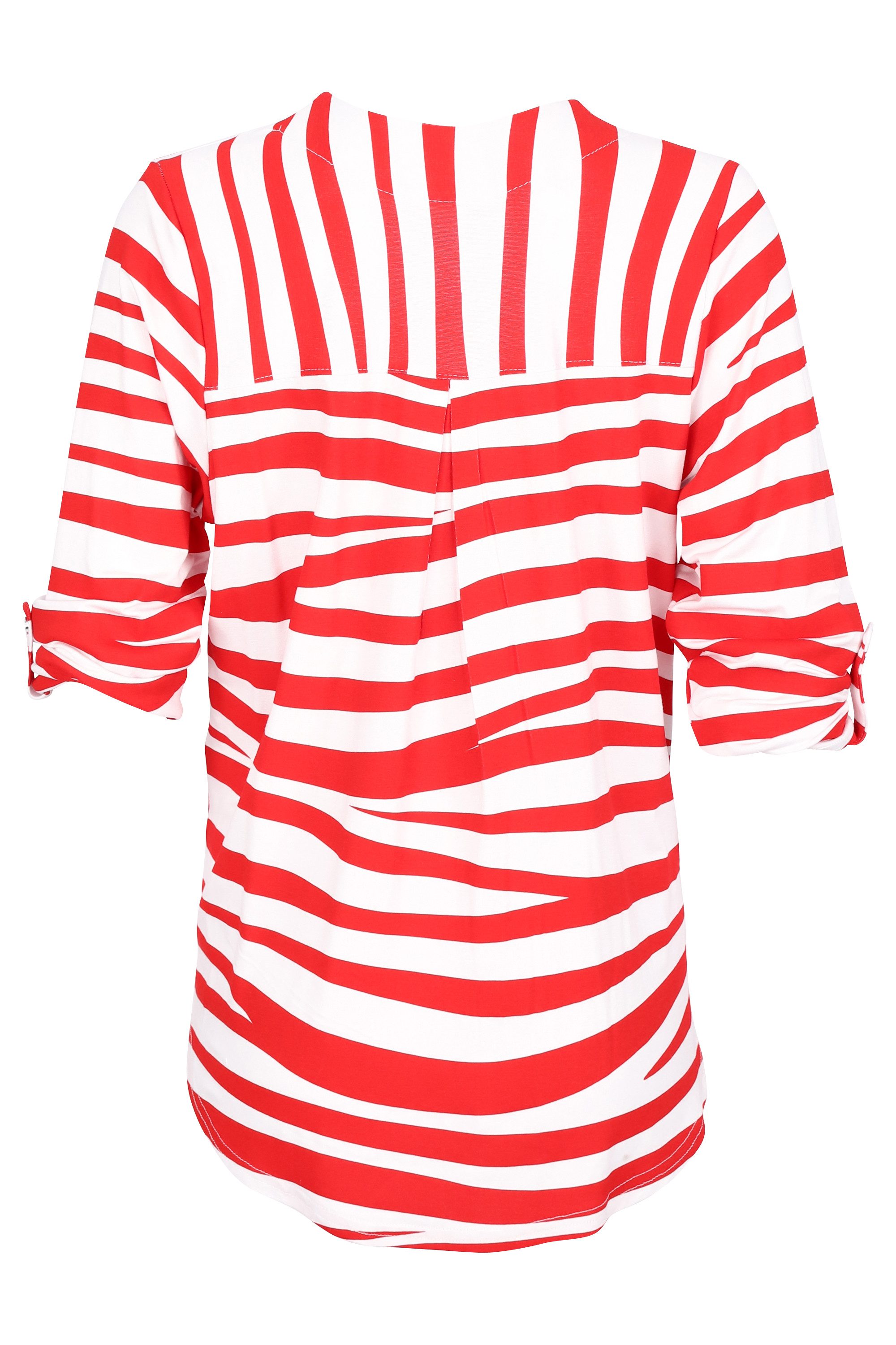 malito more than fashion Schlupfbluse 6666 legere basic Shirtbluse 3/4 Arm günstig online kaufen