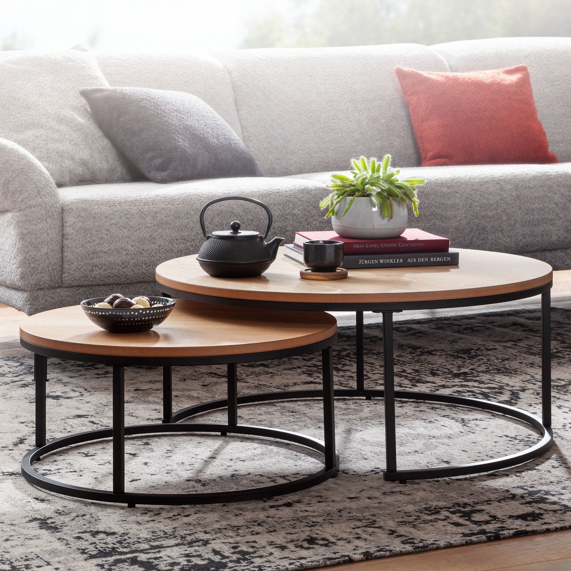 FINEBUY Satztisch FB73895 (2er Set Sofatisch günstig online kaufen