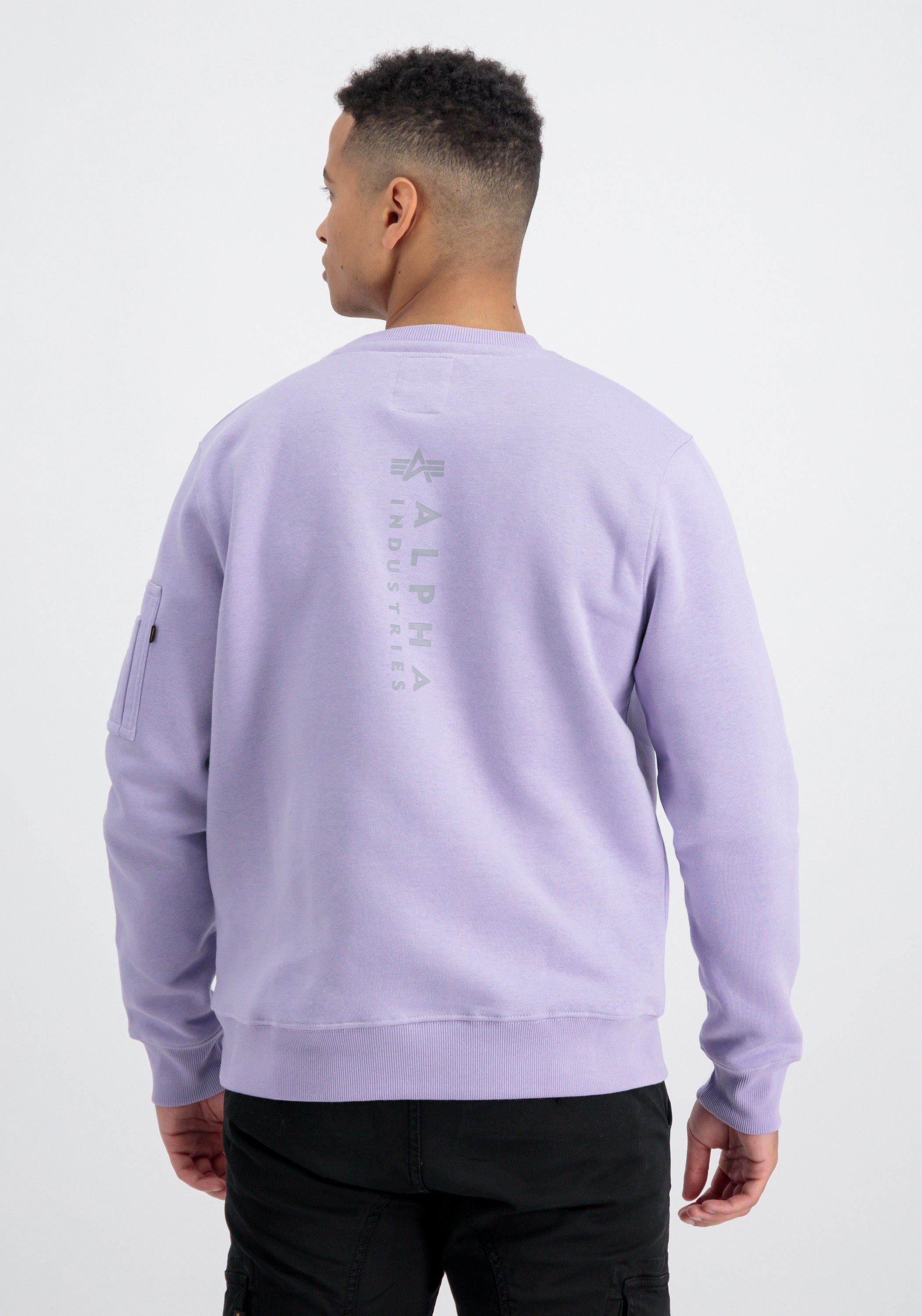 Alpha Industries Sweater Alpha Sweatshirts pale Unisex EMB Men Sweater violet Industries 