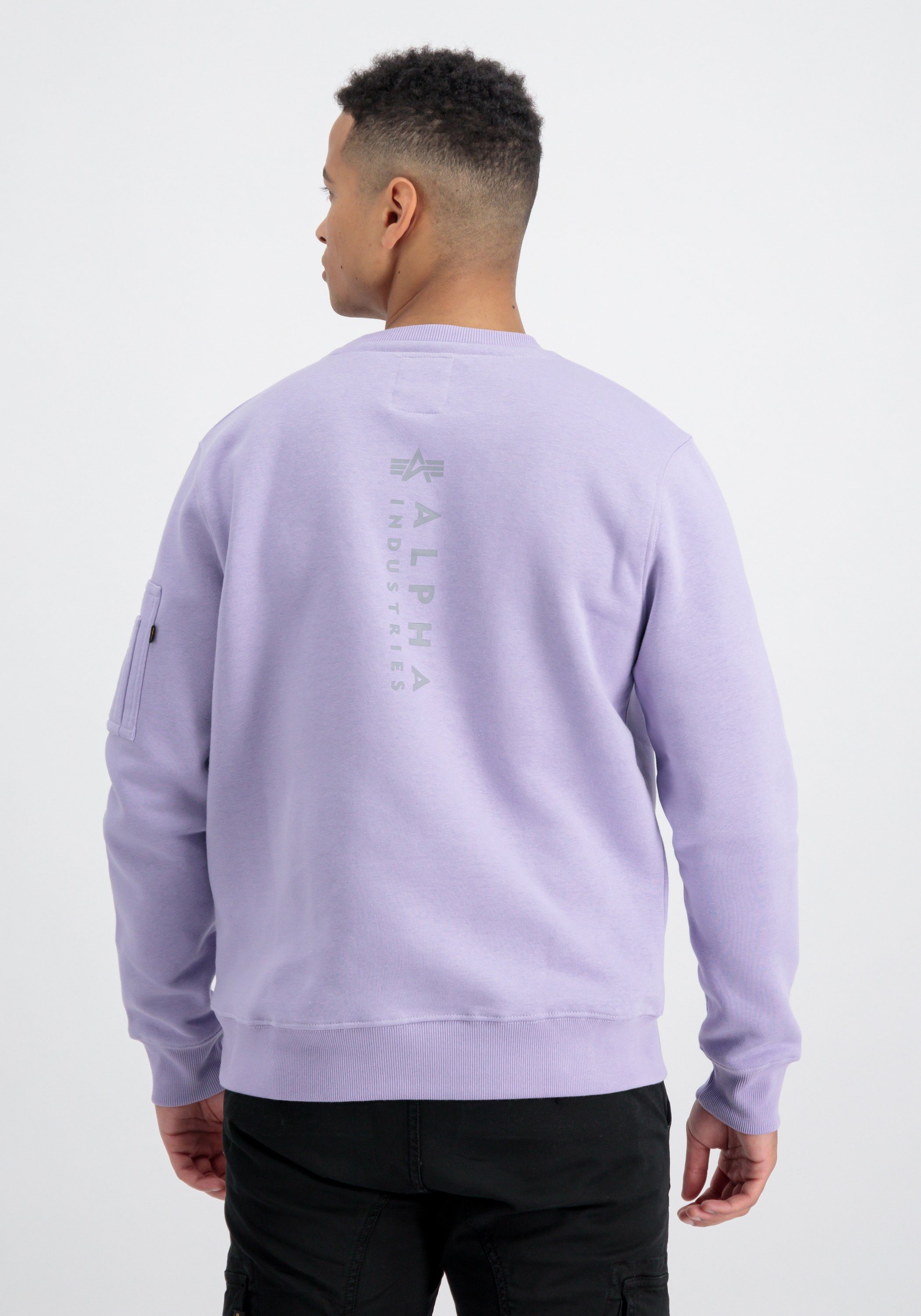 Sweater Unisex Sweatshirts Men violet - Alpha pale Sweater Industries Alpha EMB Industries