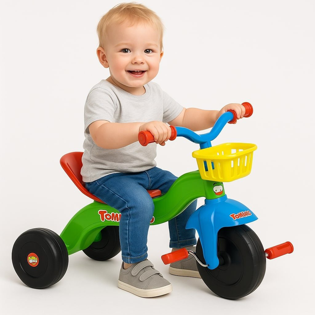 BEMIRO Dreirad Dreirad bunt für Kinder von 1-3 Jahren