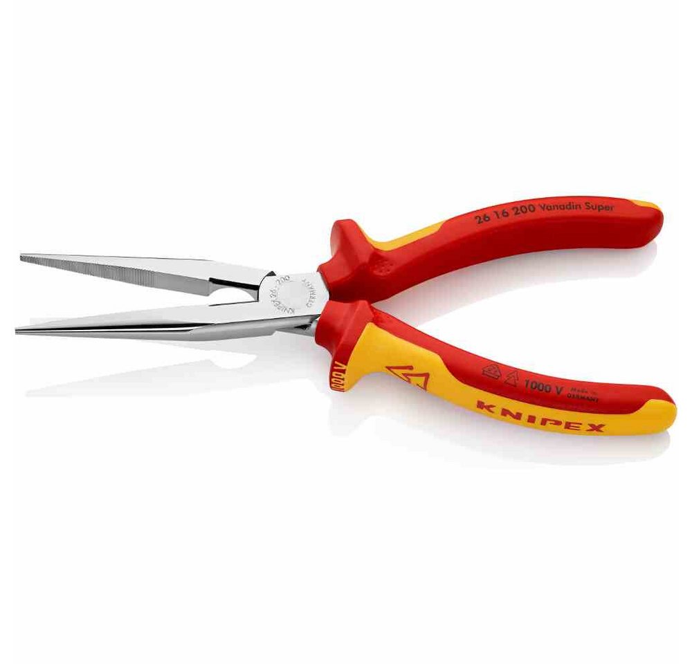 Thumbnail - Knipex Kombizange Telefonzange 200mm gerade Schutzisoliert 1000 V 2-Komponenten VDE-gepr