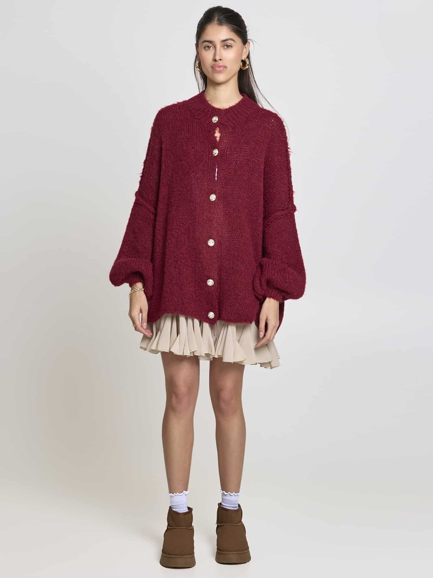 Lilavie Cardigan Lolaa Oversize One Size Kuscheliger Grobstrick Cardigan mi günstig online kaufen