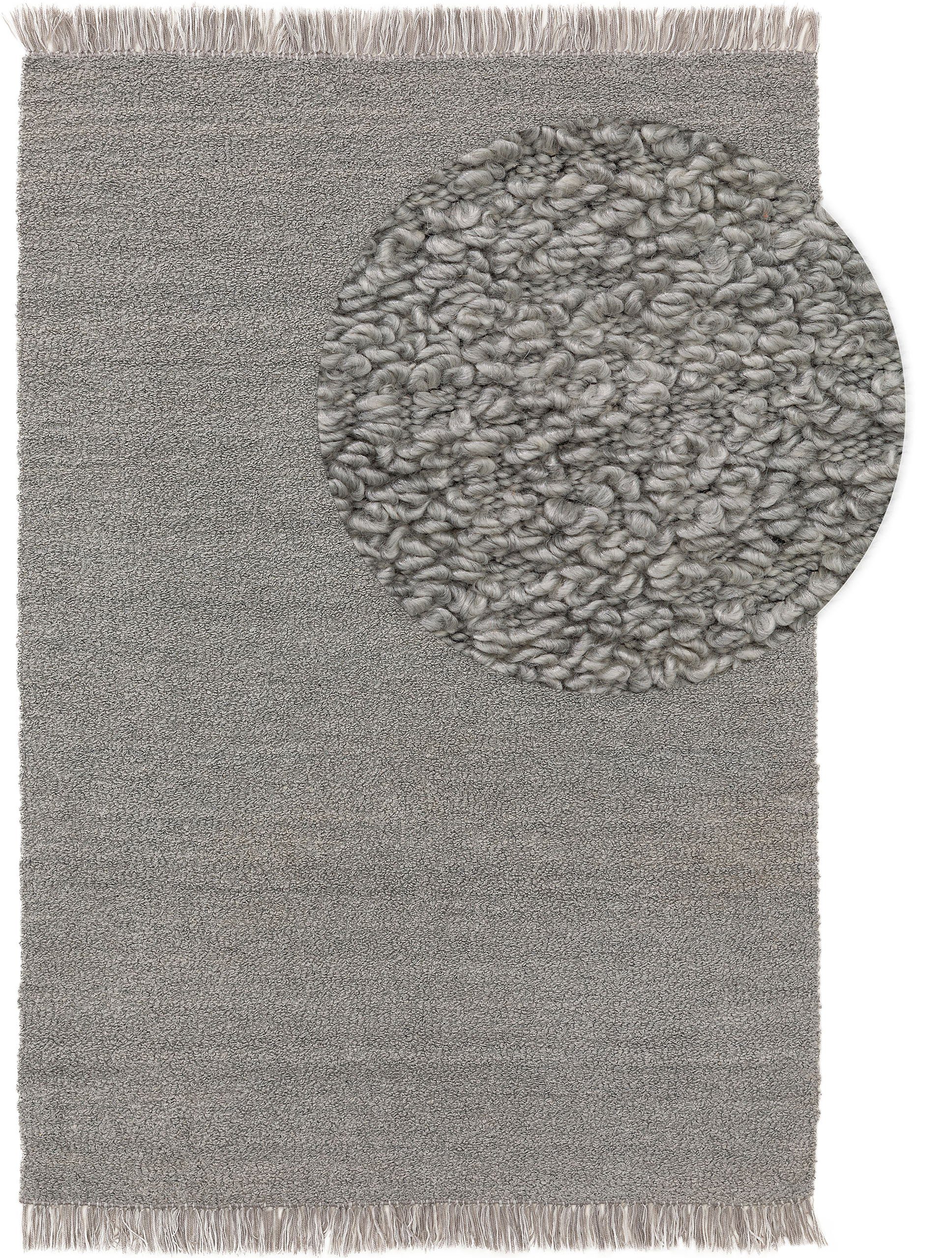 benuta Teppich Eddy, rechteckig, Höhe: 11 mm, Kunstfaser, Berber, Ethno-Style, Wohnzimmer