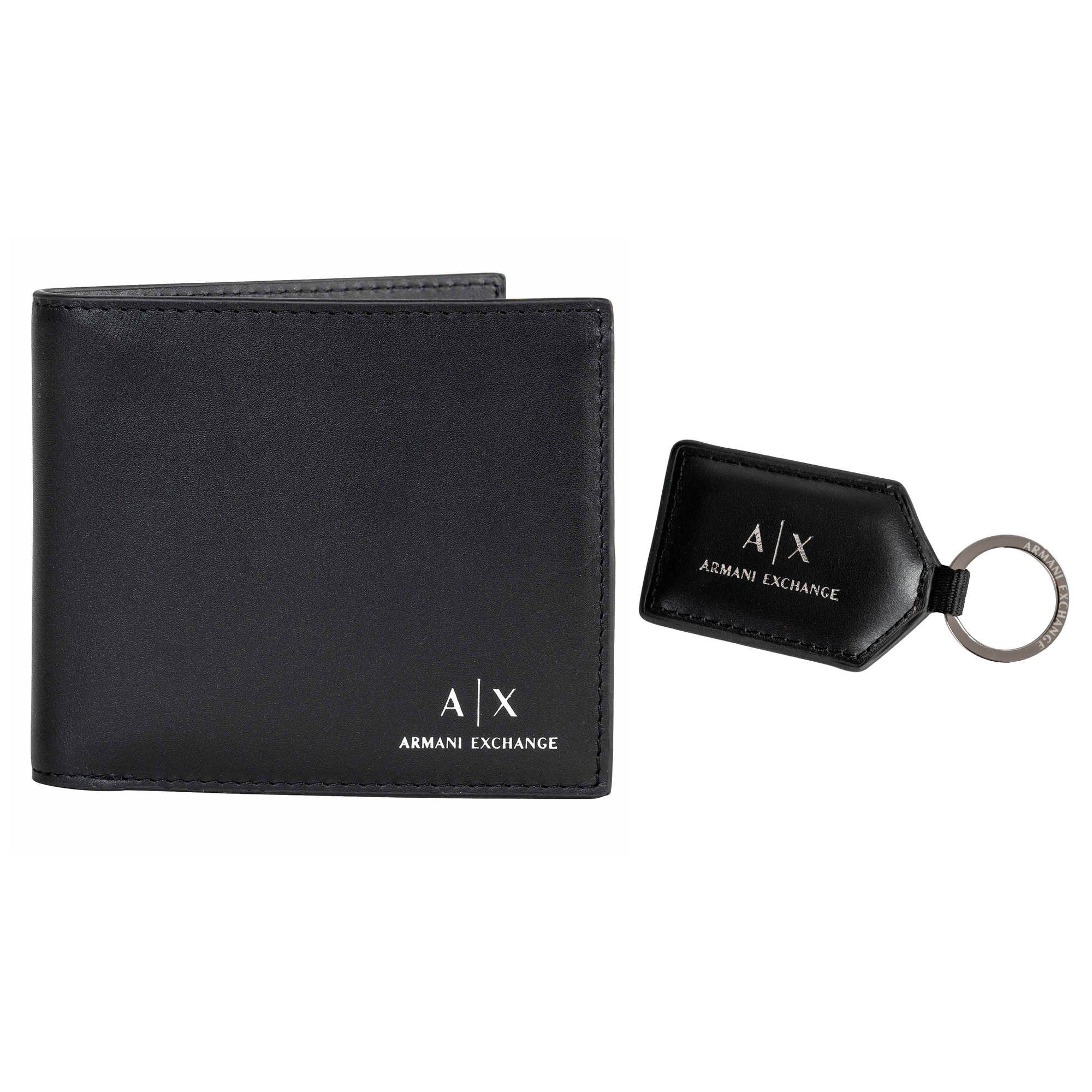 ARMANI EXCHANGE Geldbörse Herren Geldbörse Leder Plain Leather Gift Set günstig online kaufen
