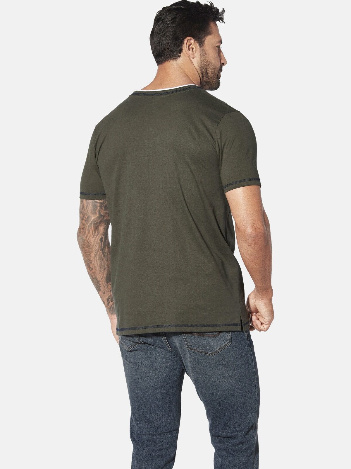 Jan Vanderstorm T-Shirt HAFTOR mit modischen Kontrasten günstig online kaufen