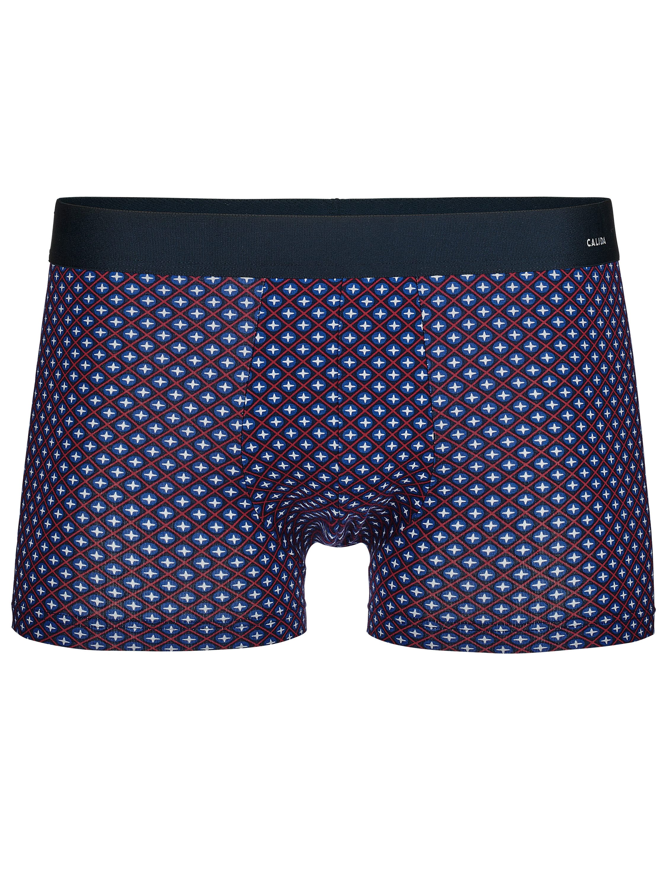 Boxer Uomo CALIDA Cotton Code Design – Mutande A Pantaloncino In Cotone Ed Elastan, Stampate, Lavabili In Lavatrice, Certificato Ökotex