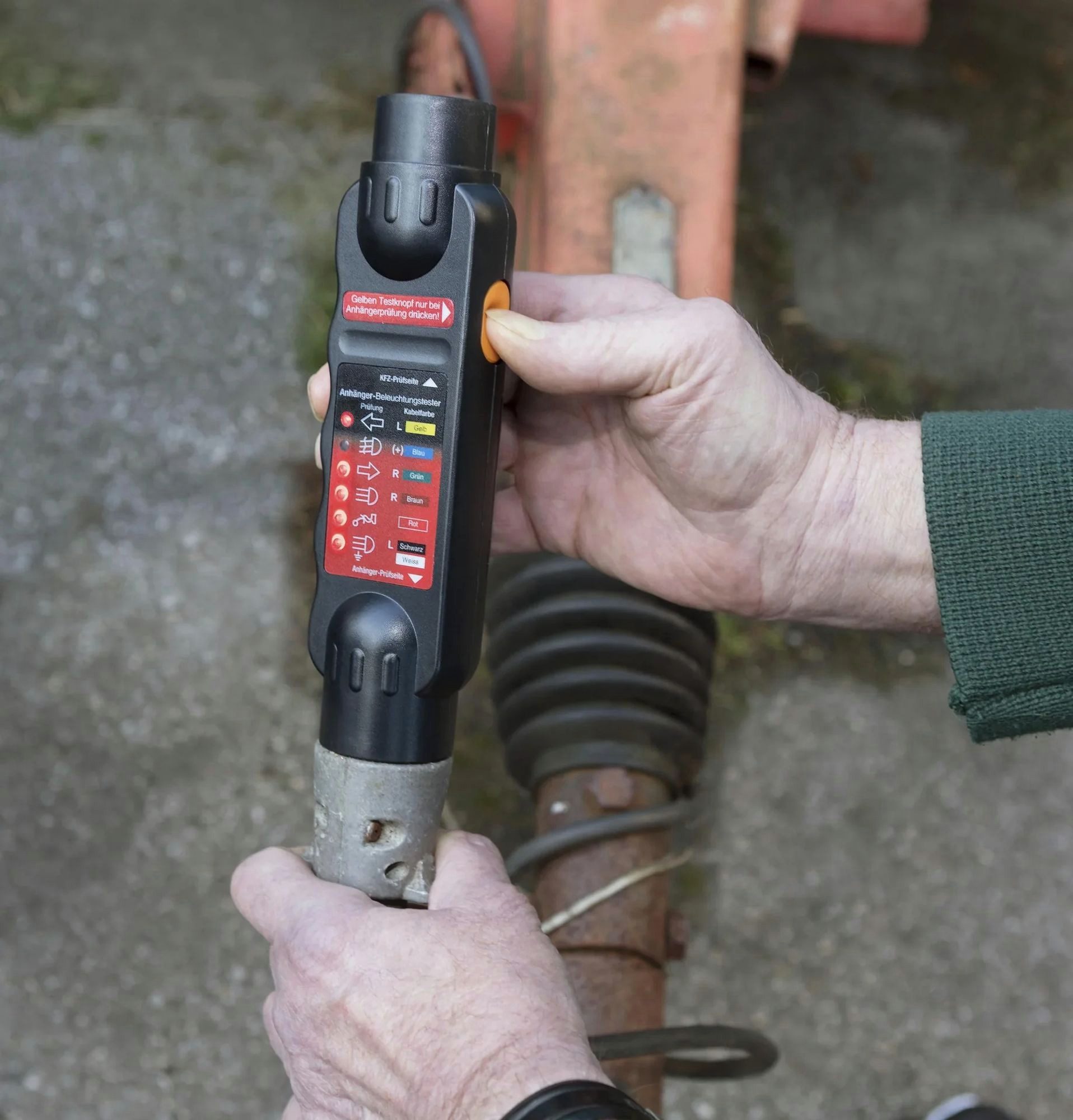 Westfalia Werkzeug Beleuchtungstester 12V Adapter Anhänger-Adapter