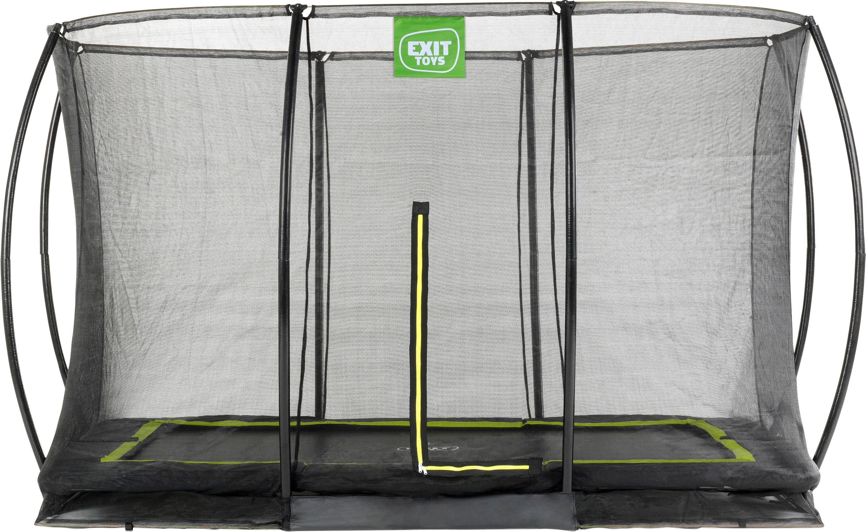 EXIT Gartentrampolin Silhouette Ground, mit Sicherheitsnetz