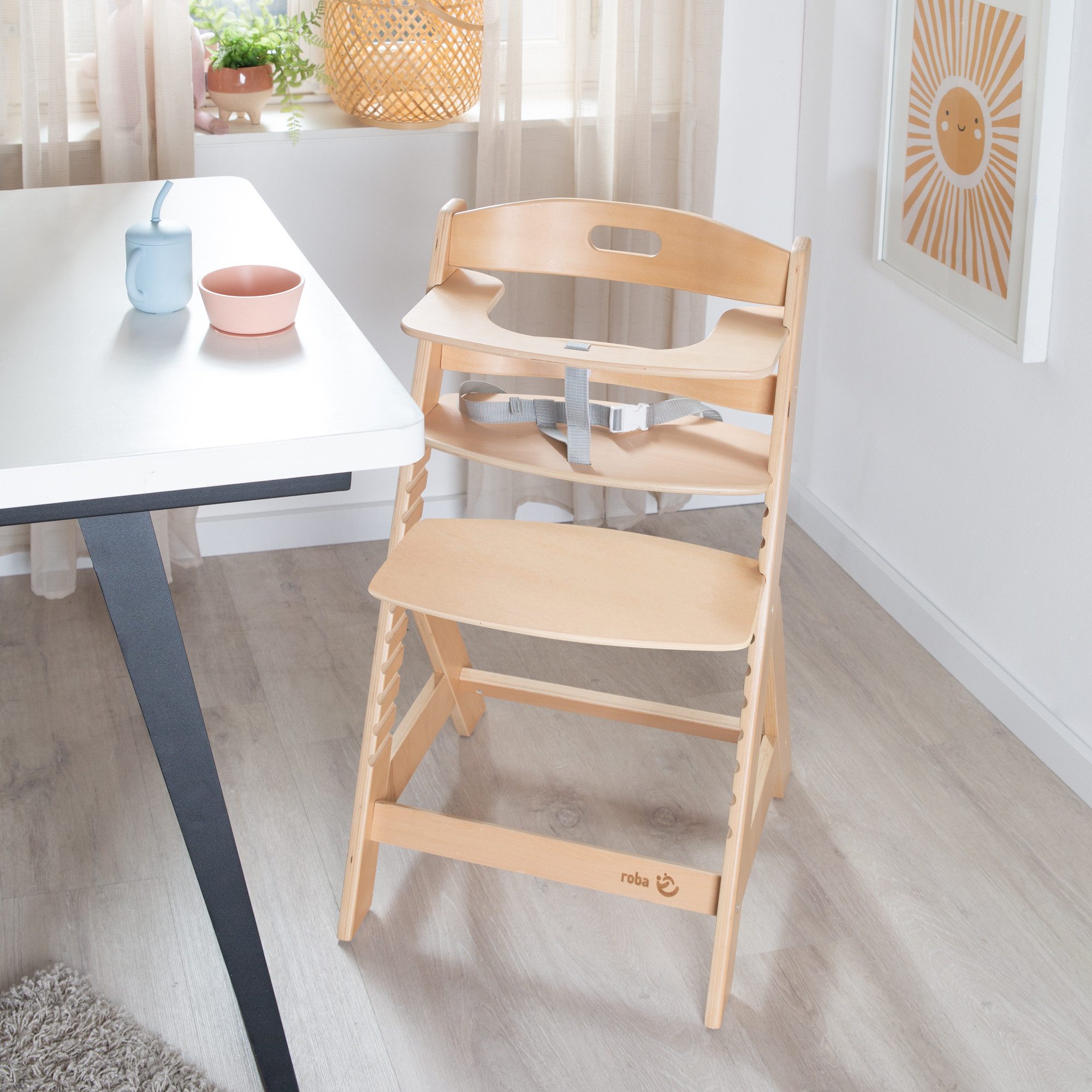 roba® Hochstuhl Liv Up - mitwachsender Treppenhochstuhl - bis 70kg belastba günstig online kaufen