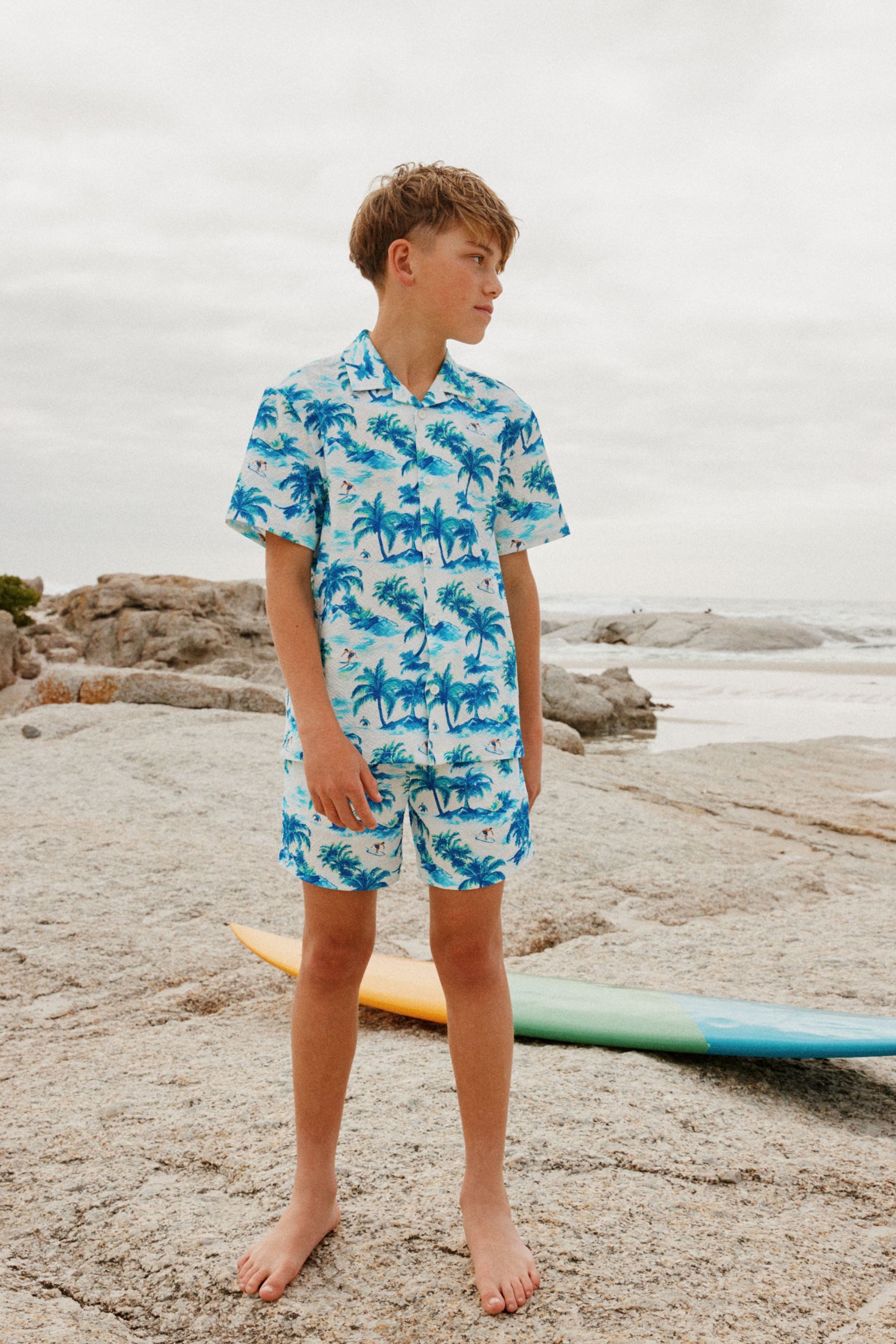 Next Shirt & Shorts Badeshorts und Hemd im Set (2-tlg)