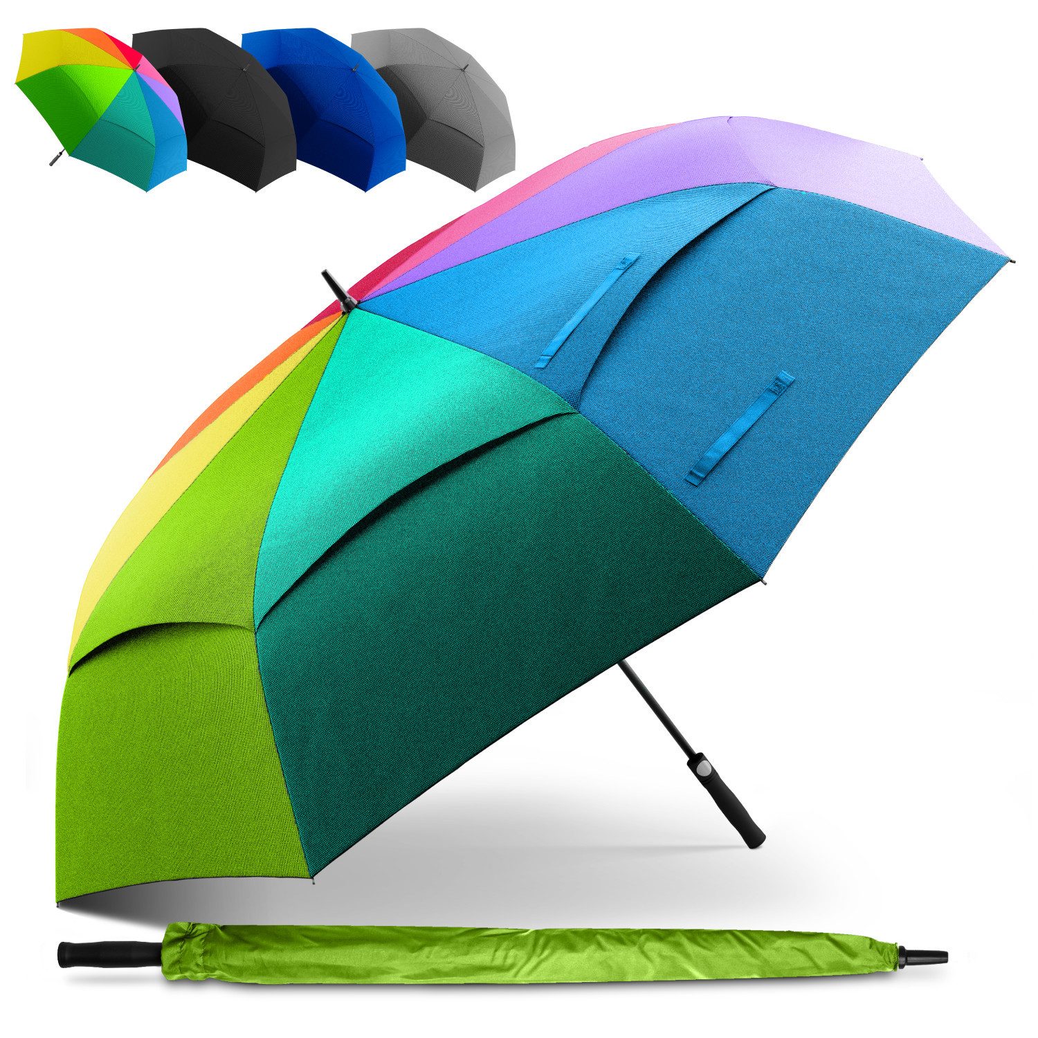 Styngard Golfregenschirm BELFAST, XXL Regenschirm Groß für 2 Personen
