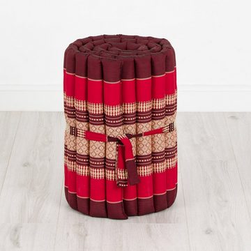 Reisebett-Matratzen Rollmatte 50 cm breit, vegan und handgefertigt, 210x50x4,5cm, livasia, 4,50 cm hoch, Kapok