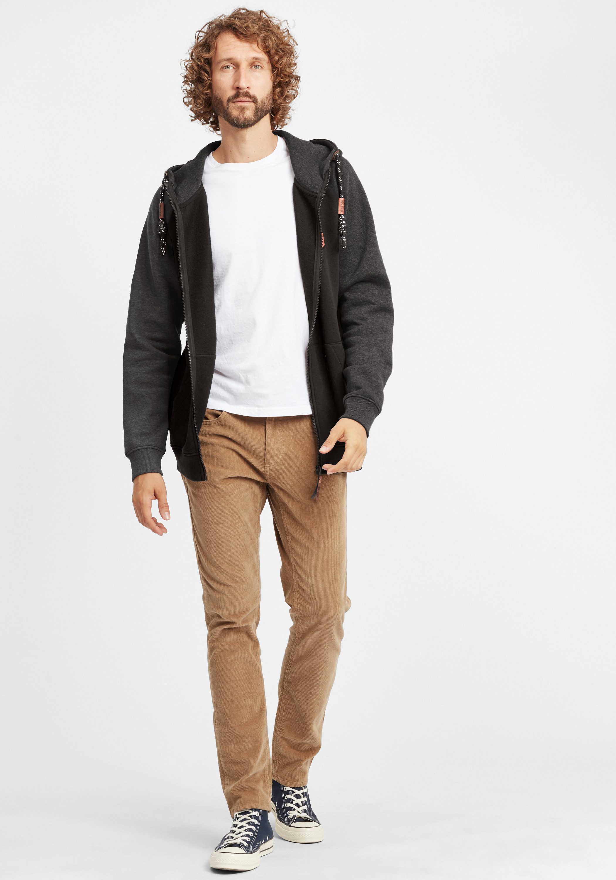 Indicode Kapuzensweatjacke IDTerence Sweatjacke mit Kapuze