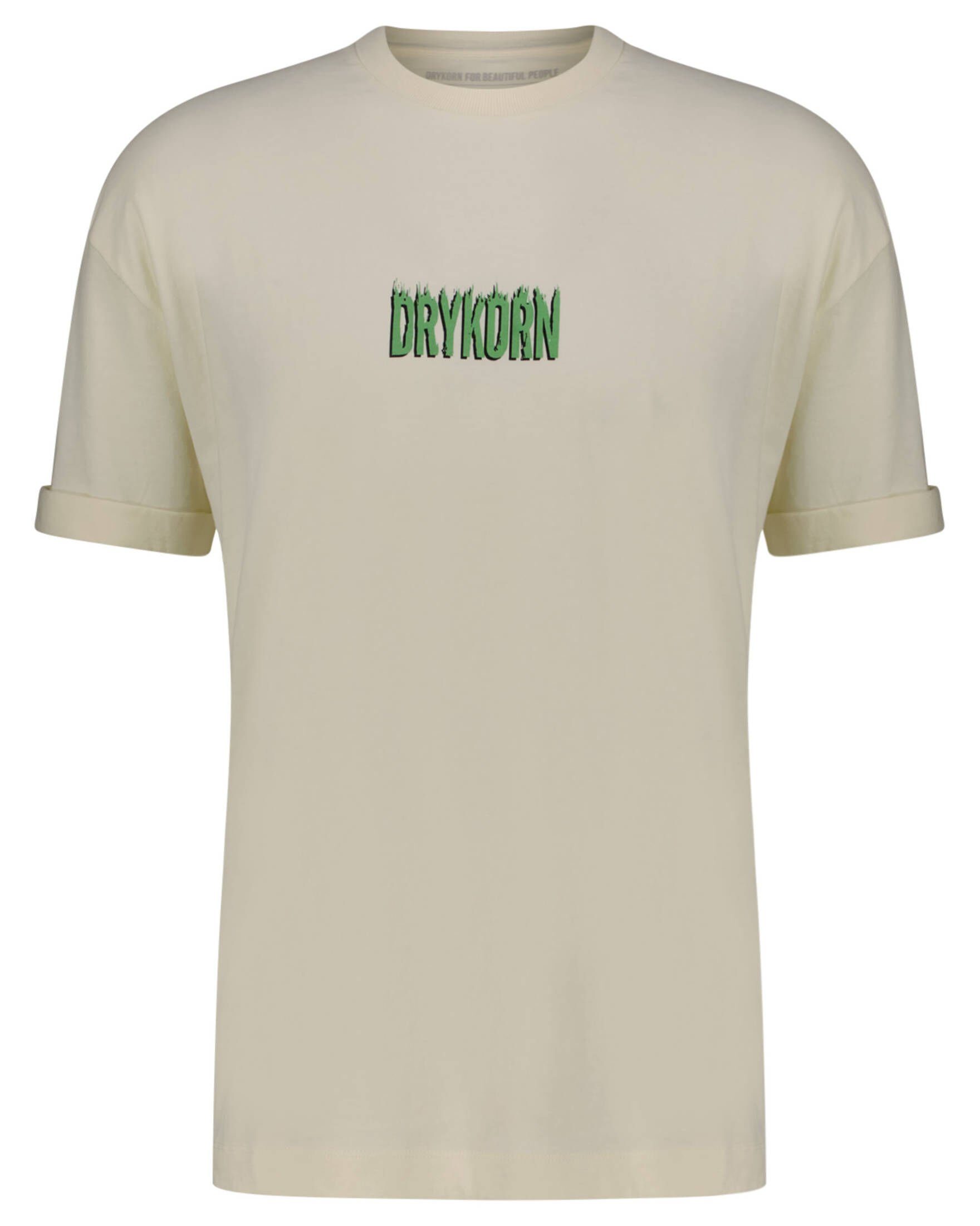 Drykorn T-Shirt Herren T-Shirt THILO_FLAME (1-tlg) offwhite (20)